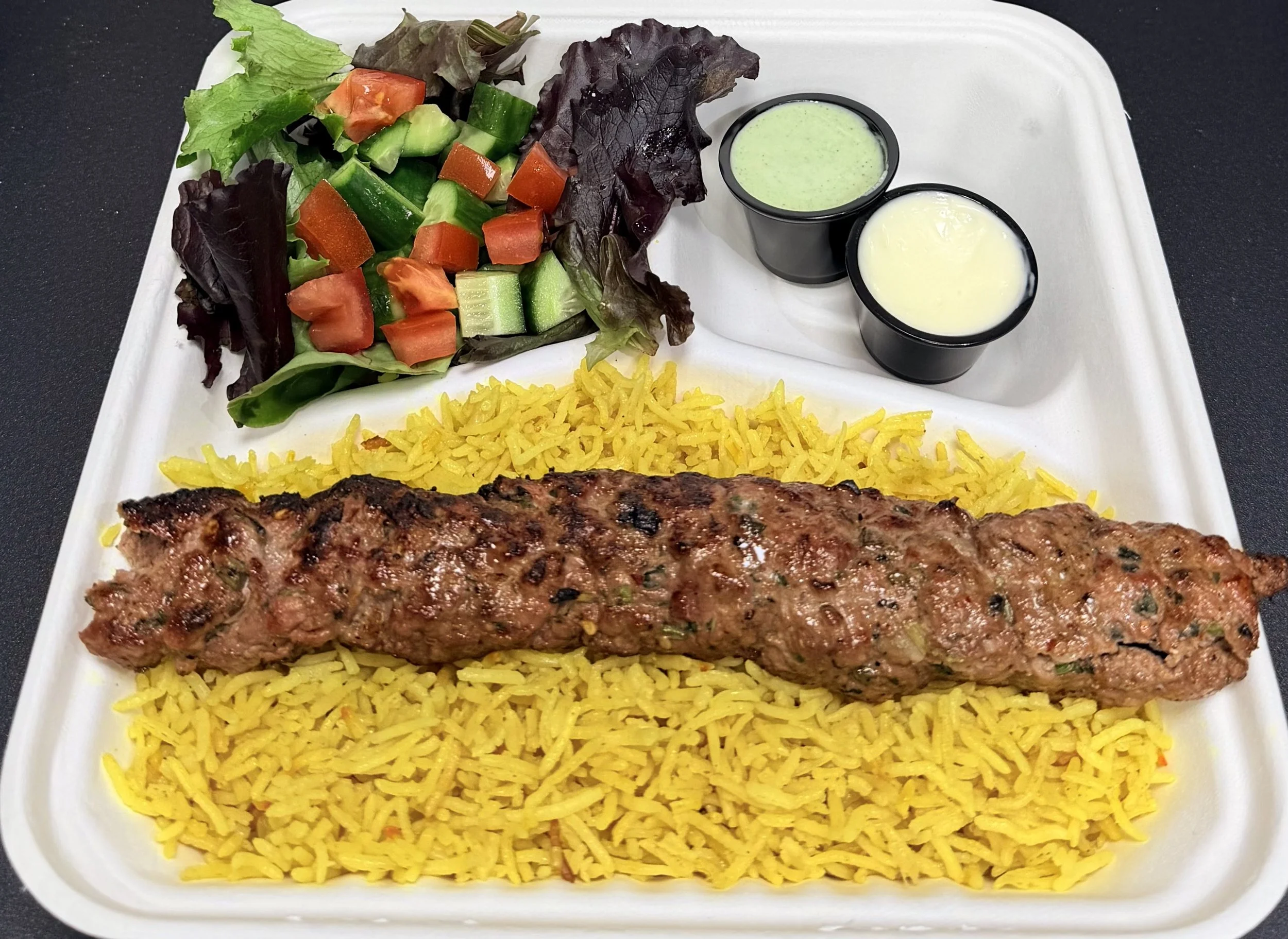 Beef Kofta Skewer Platter