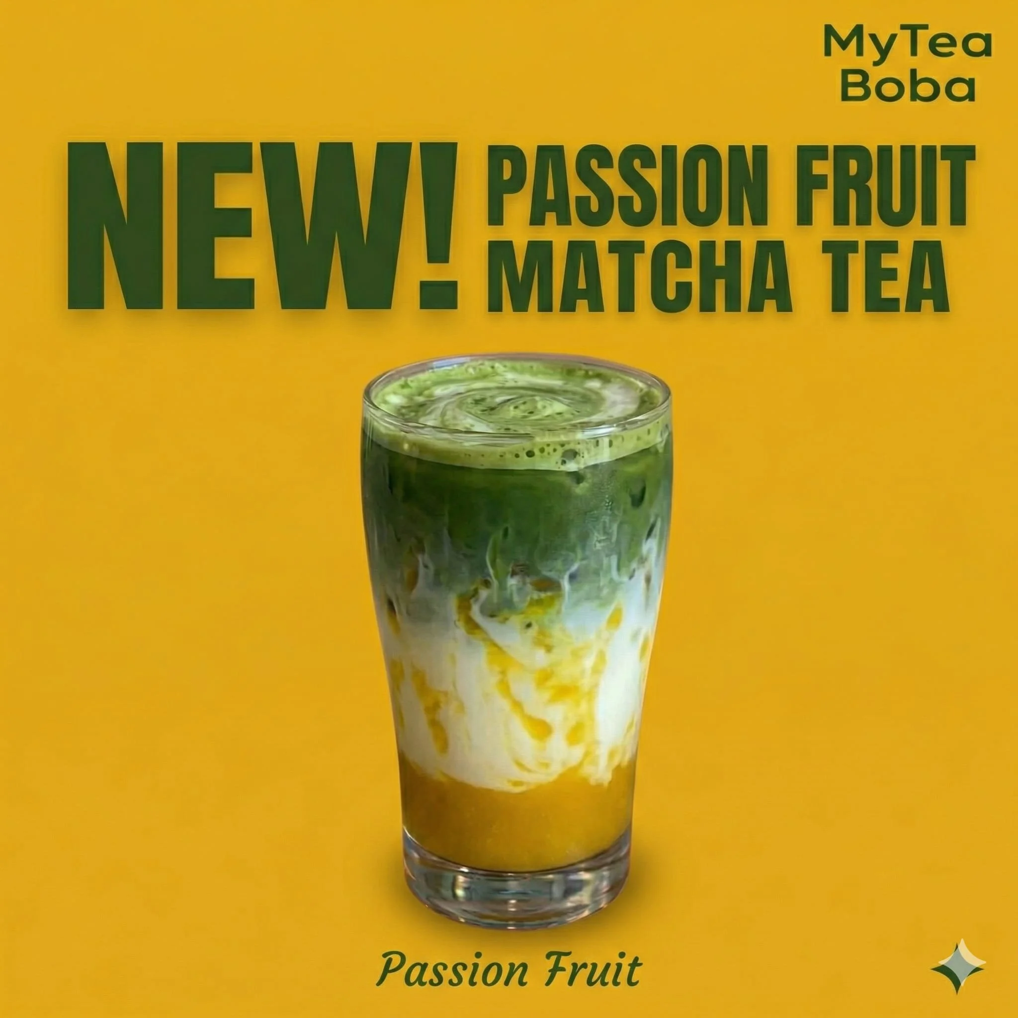 Passion Fruit Matcha Tea