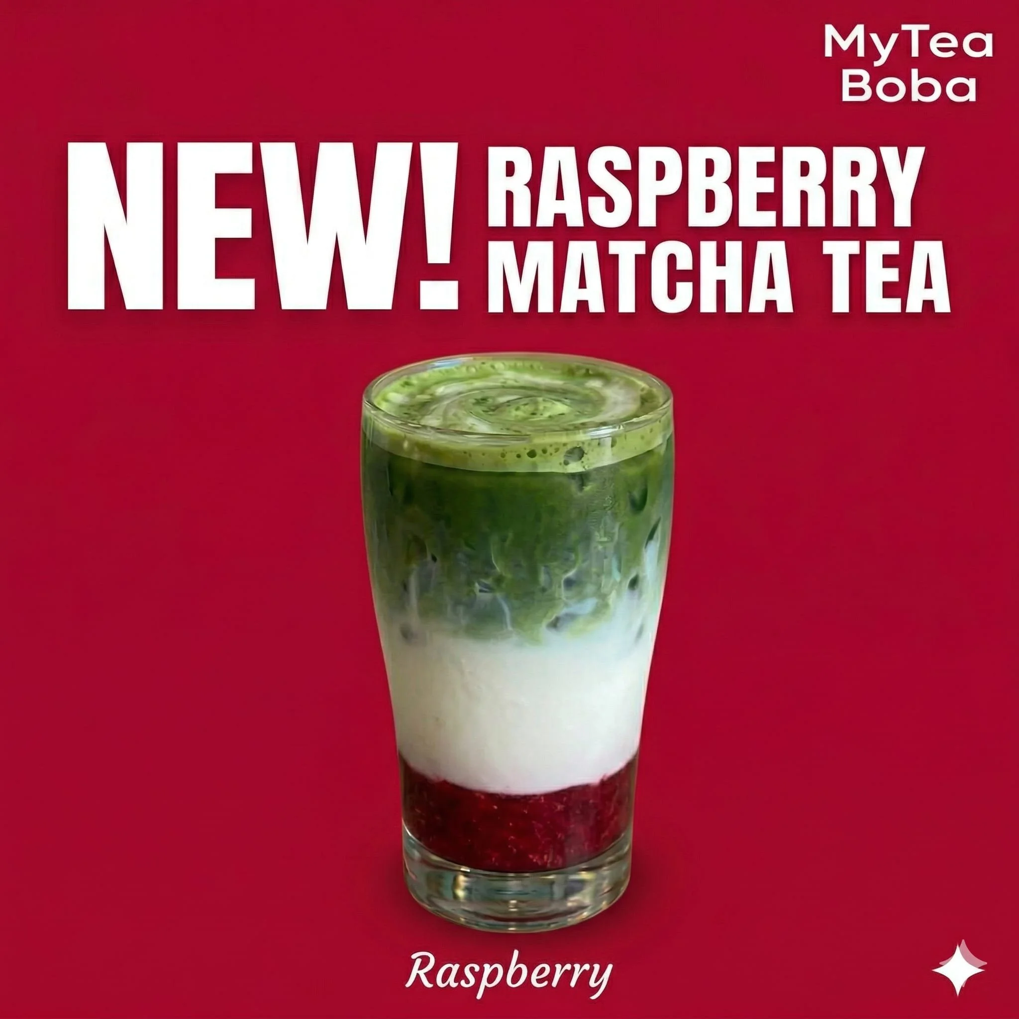 Raspberry Matcha Tea