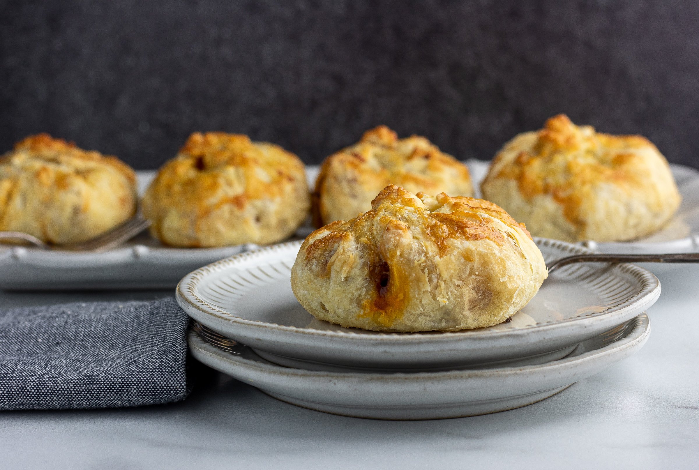 Chicken 65 Puff Pastry - 2 pastries