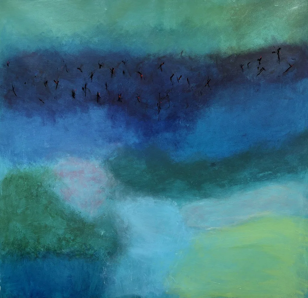 47 x 47" Pastel on Canvas