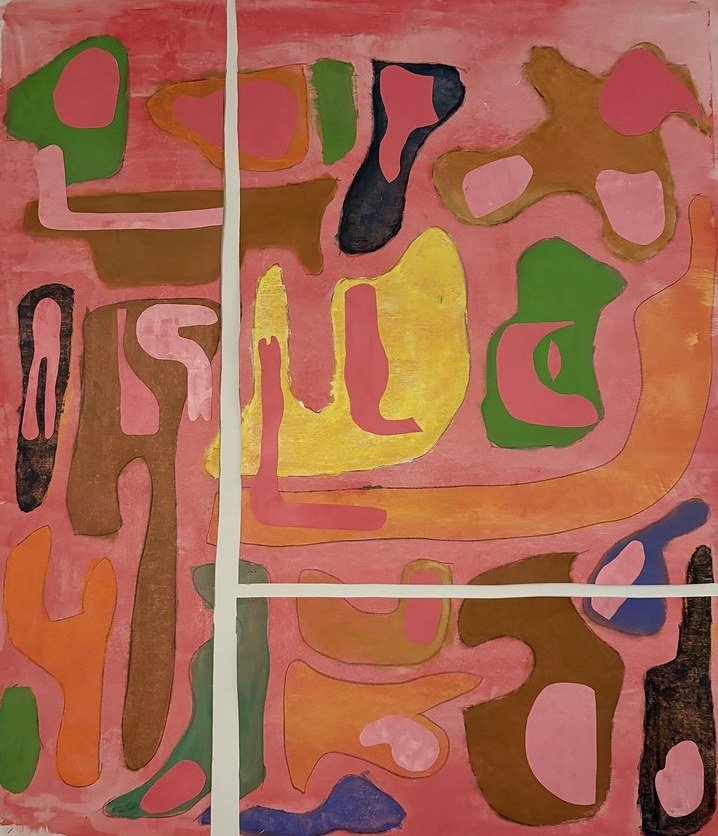 45 x 50" Pastel on Canvas