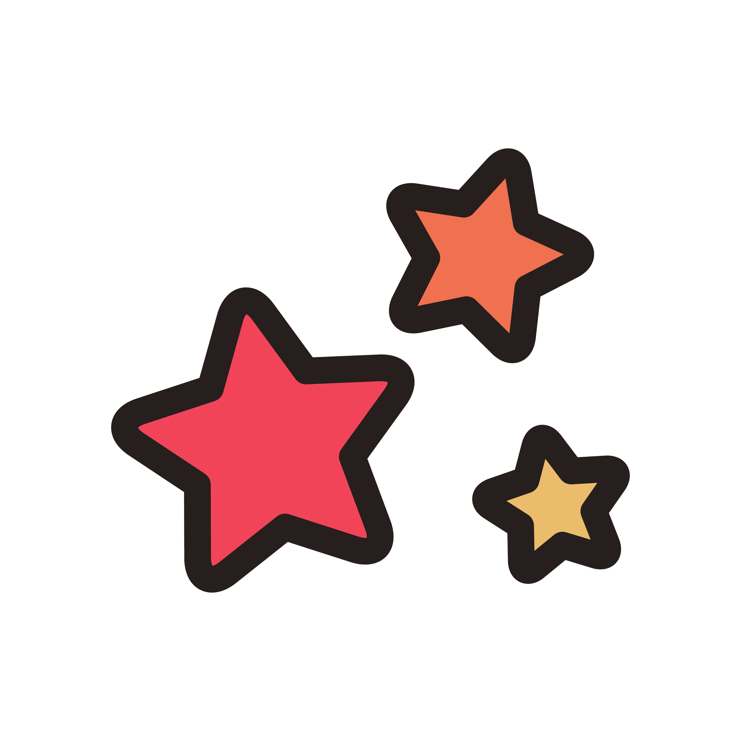 Icon illustration of stars