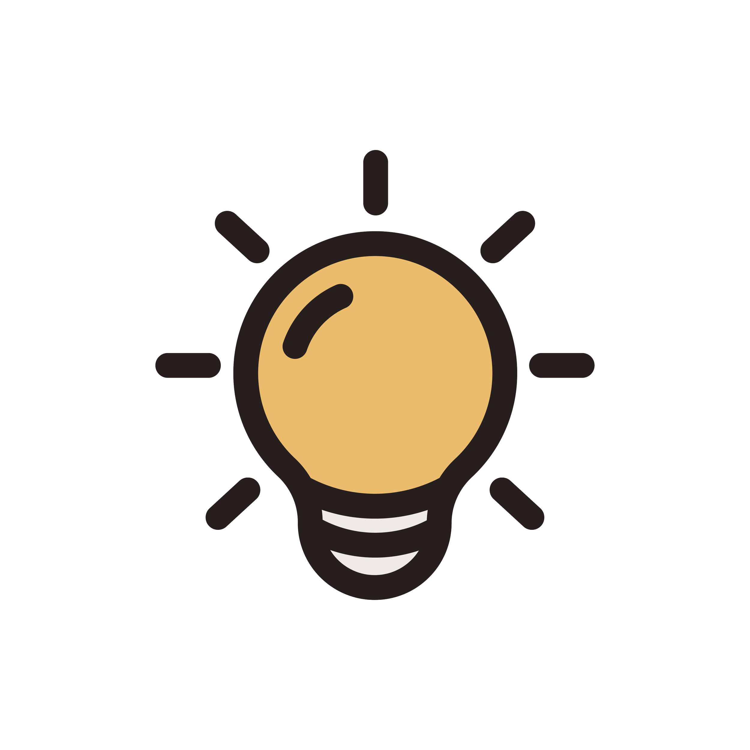 Icon illustration of a lightbulb