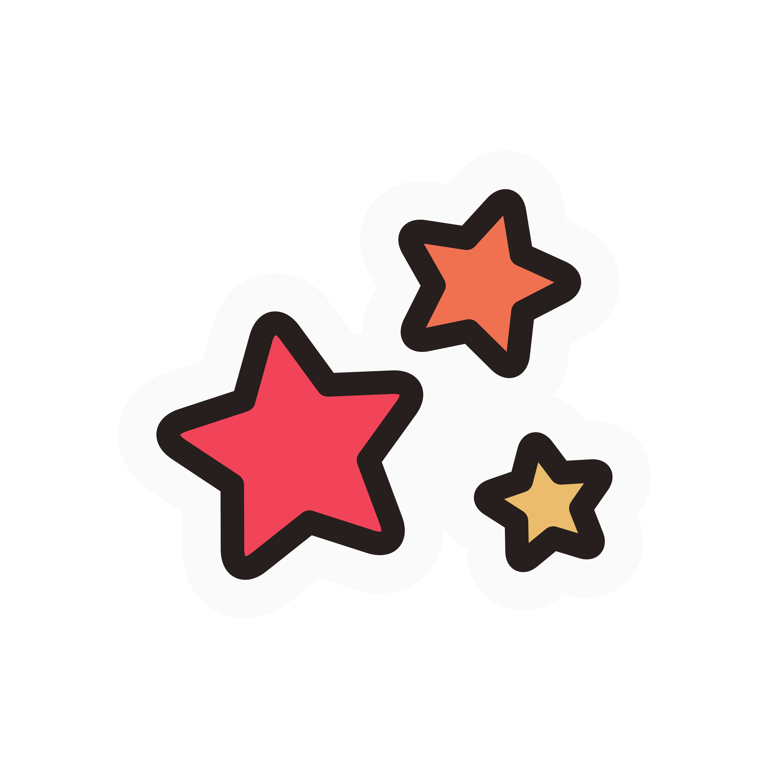 Icon illustration of stars
