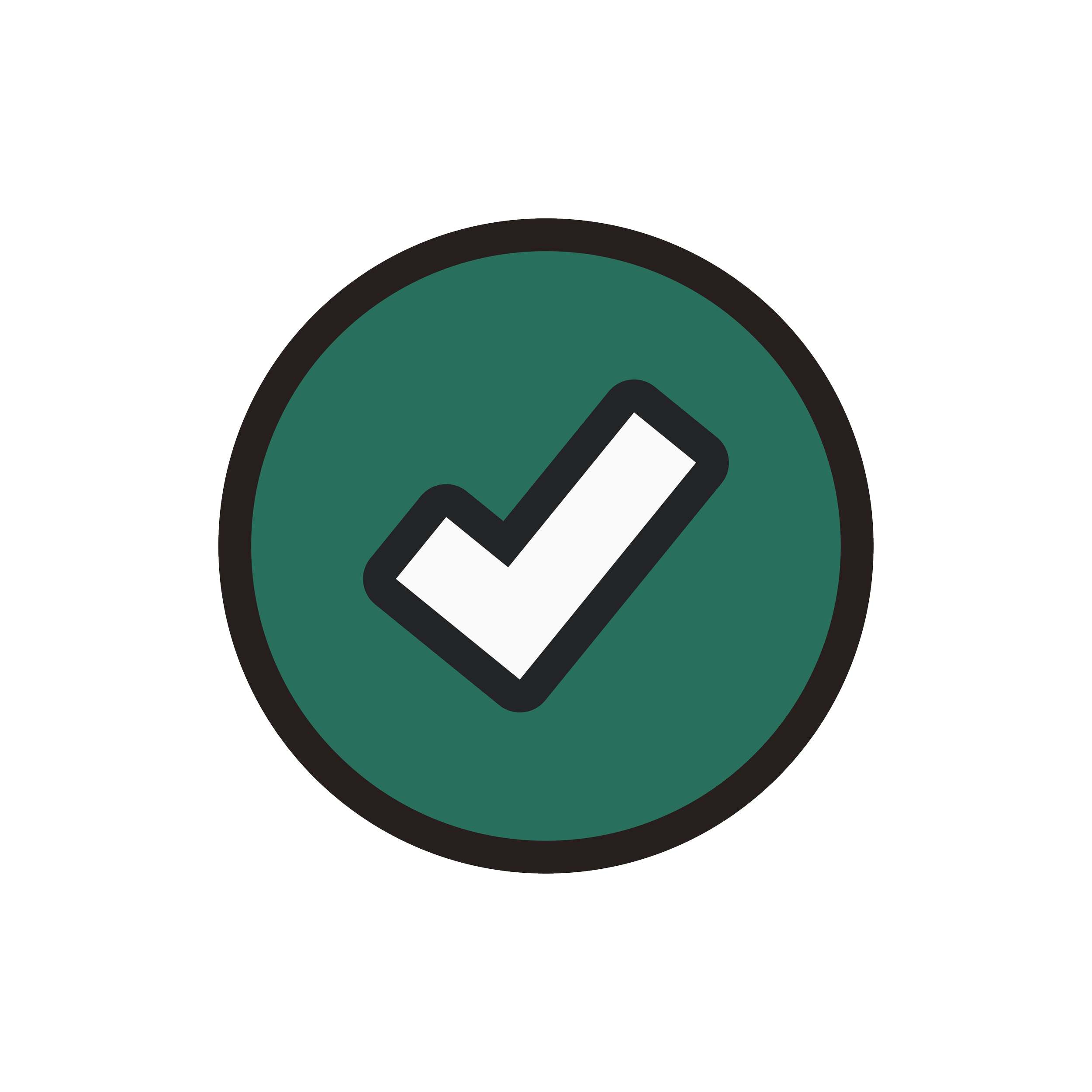 Icon illustration of a green check mark