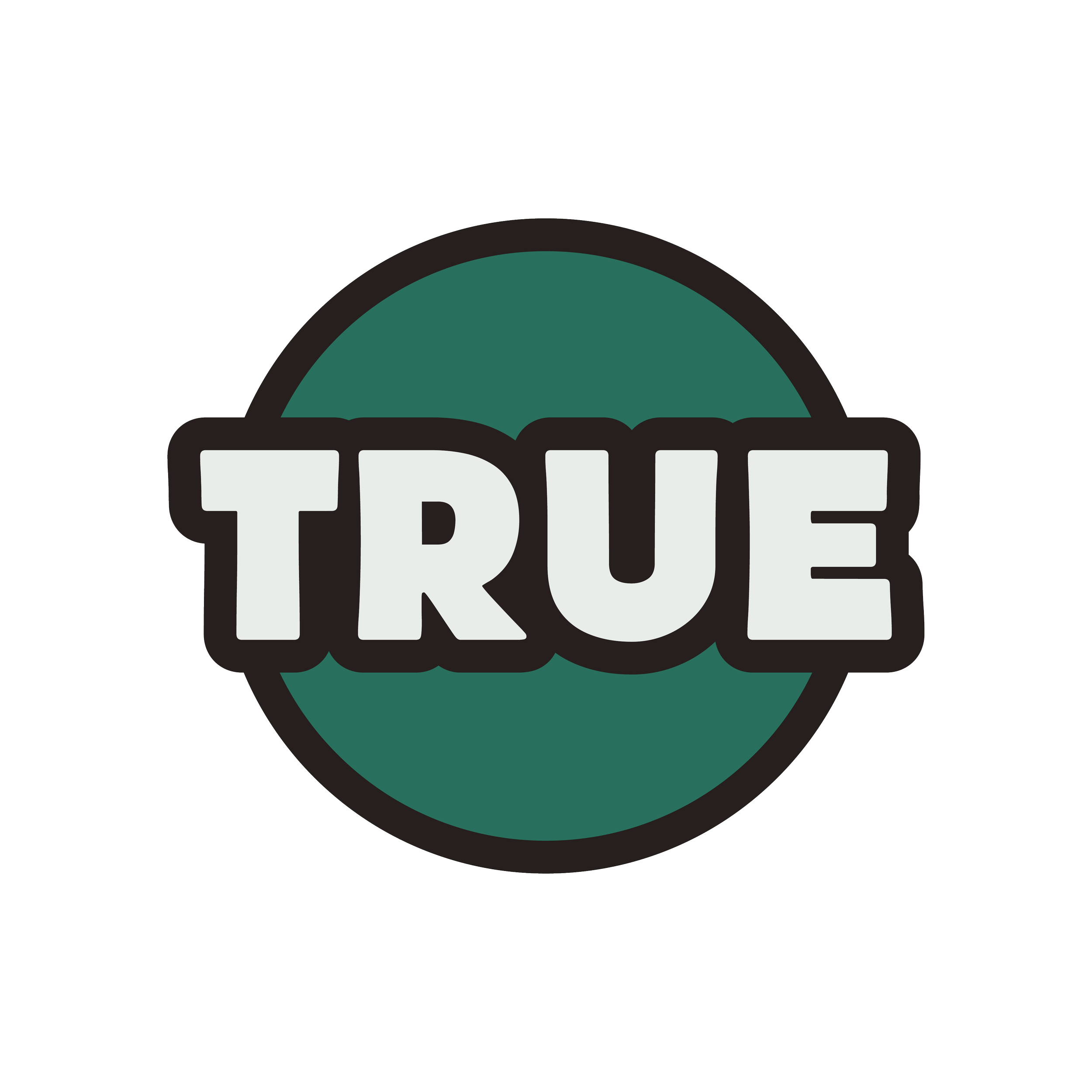 Icon illustration that says TRUE