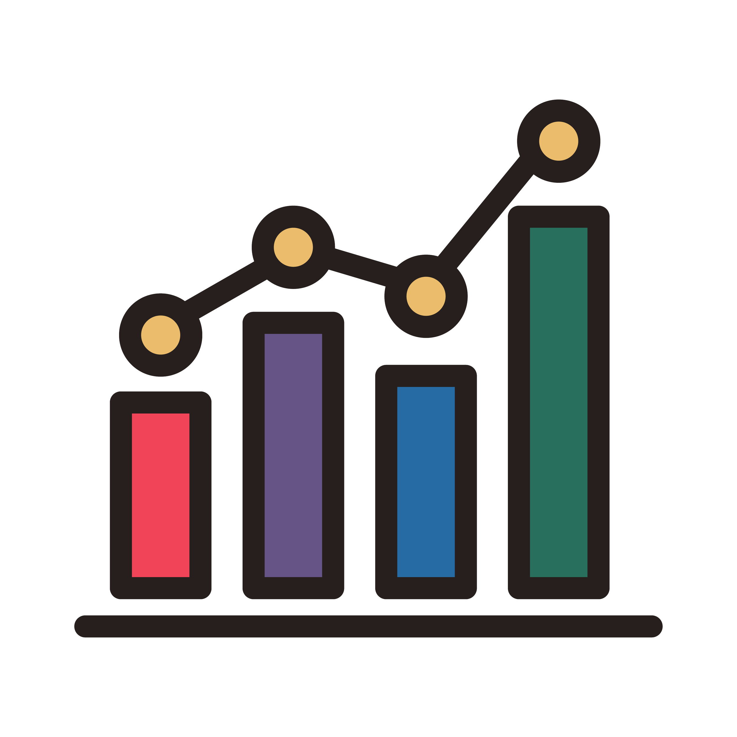 Icon illustration of a chart