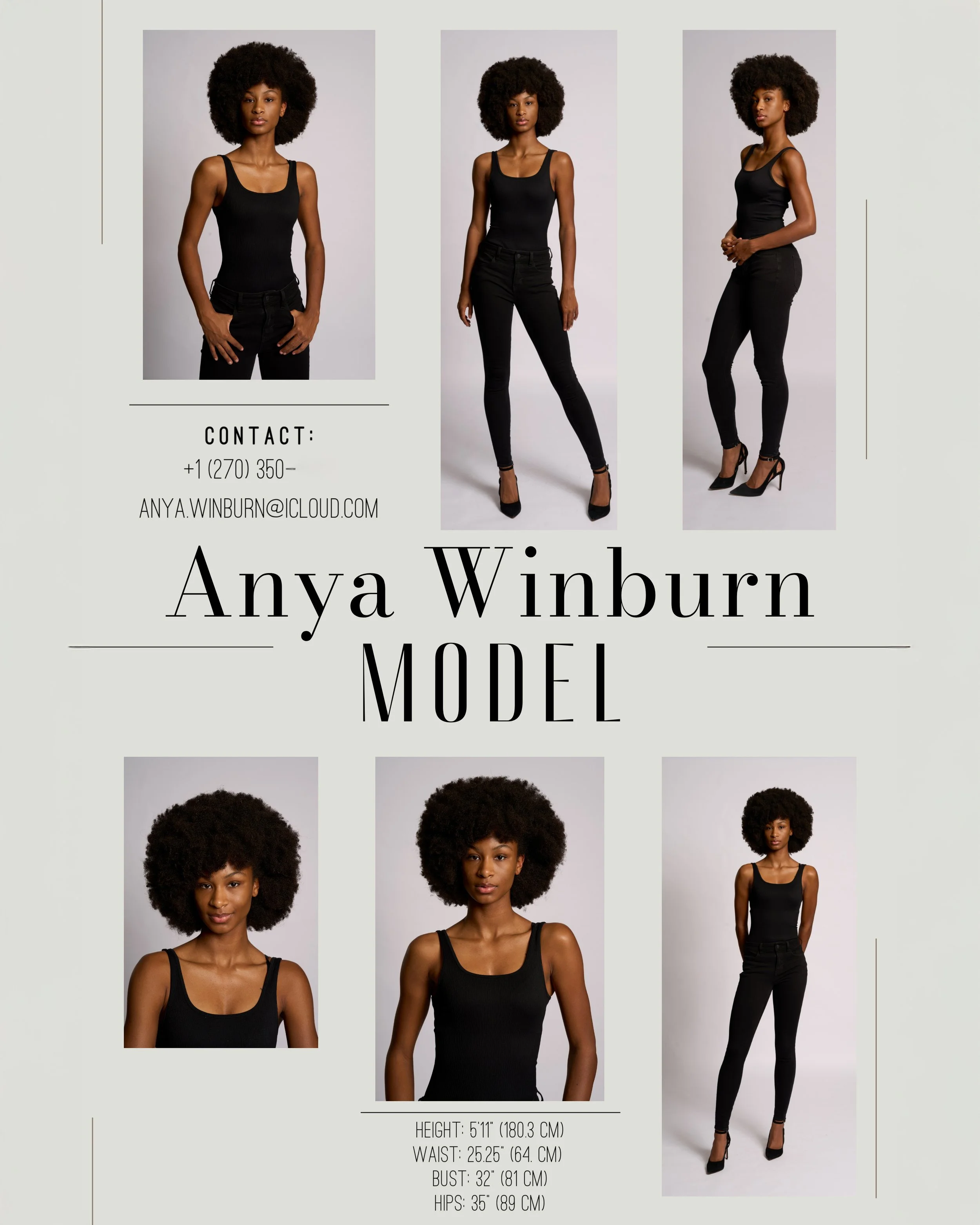 Model Digitals and Comp Card