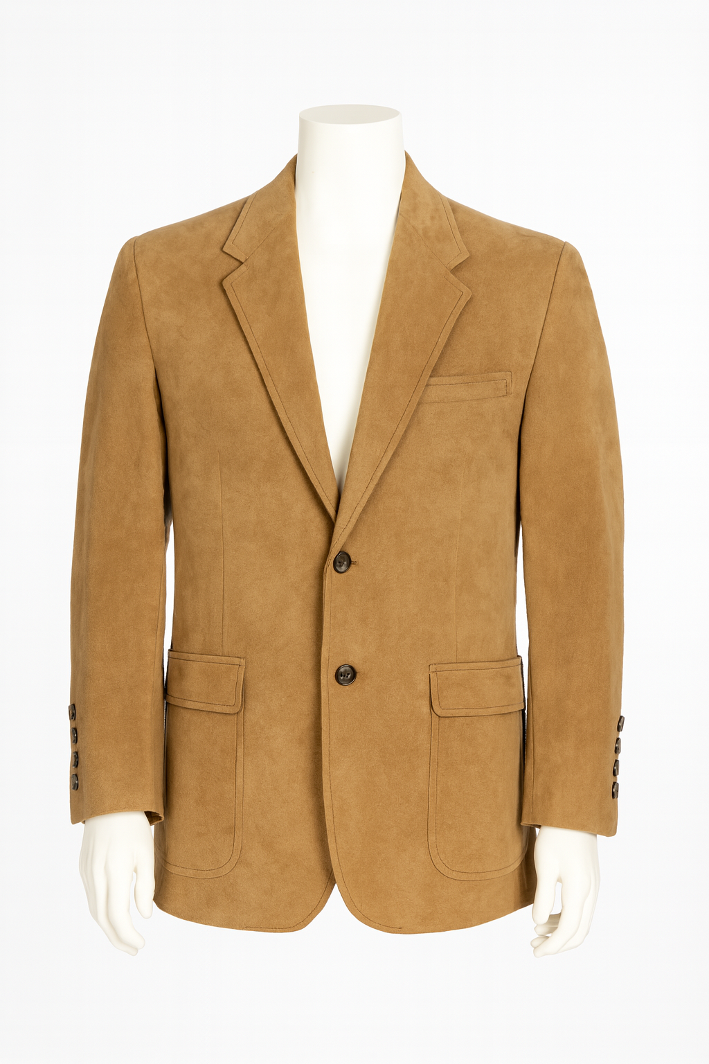 Vintage Kingsridge Camel Ultra‑Suede Men’s Jacket – Custom Fabric Line