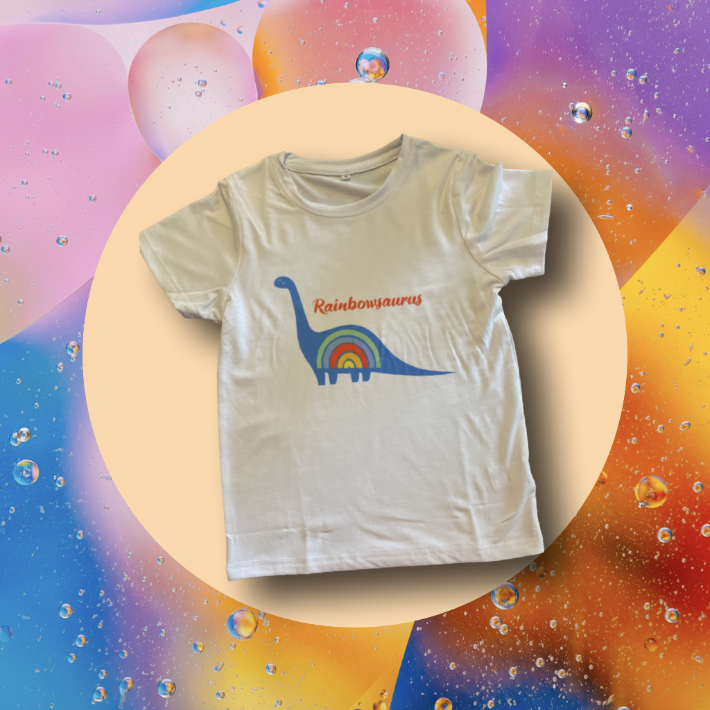 Rainbowsaurus Kids Tee
