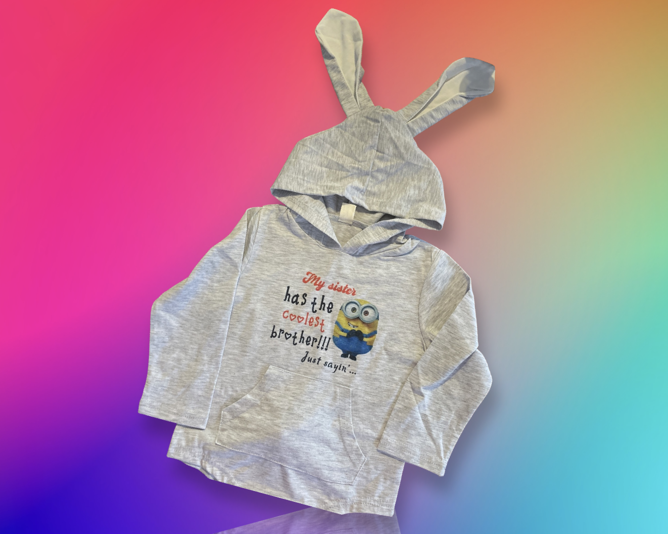 Bunny-Eared Sibling Pride Onesie