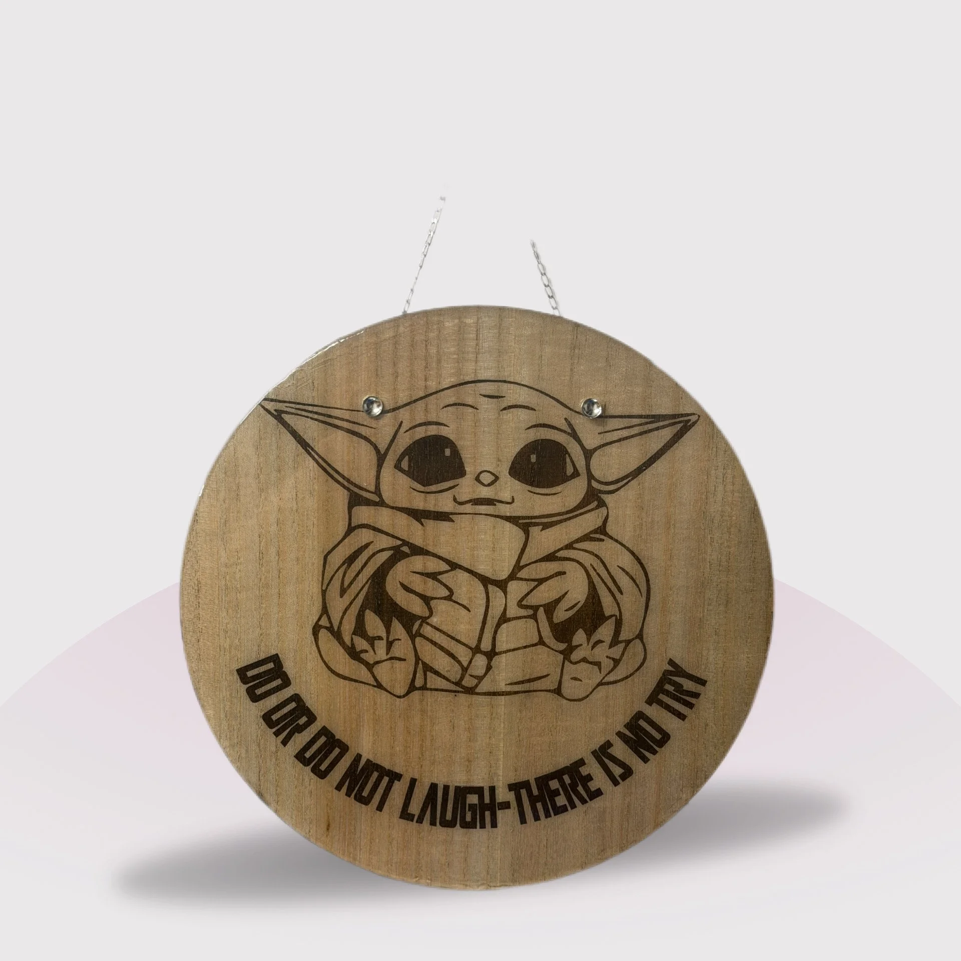 Engraved Star Wars Wood Wall Sign