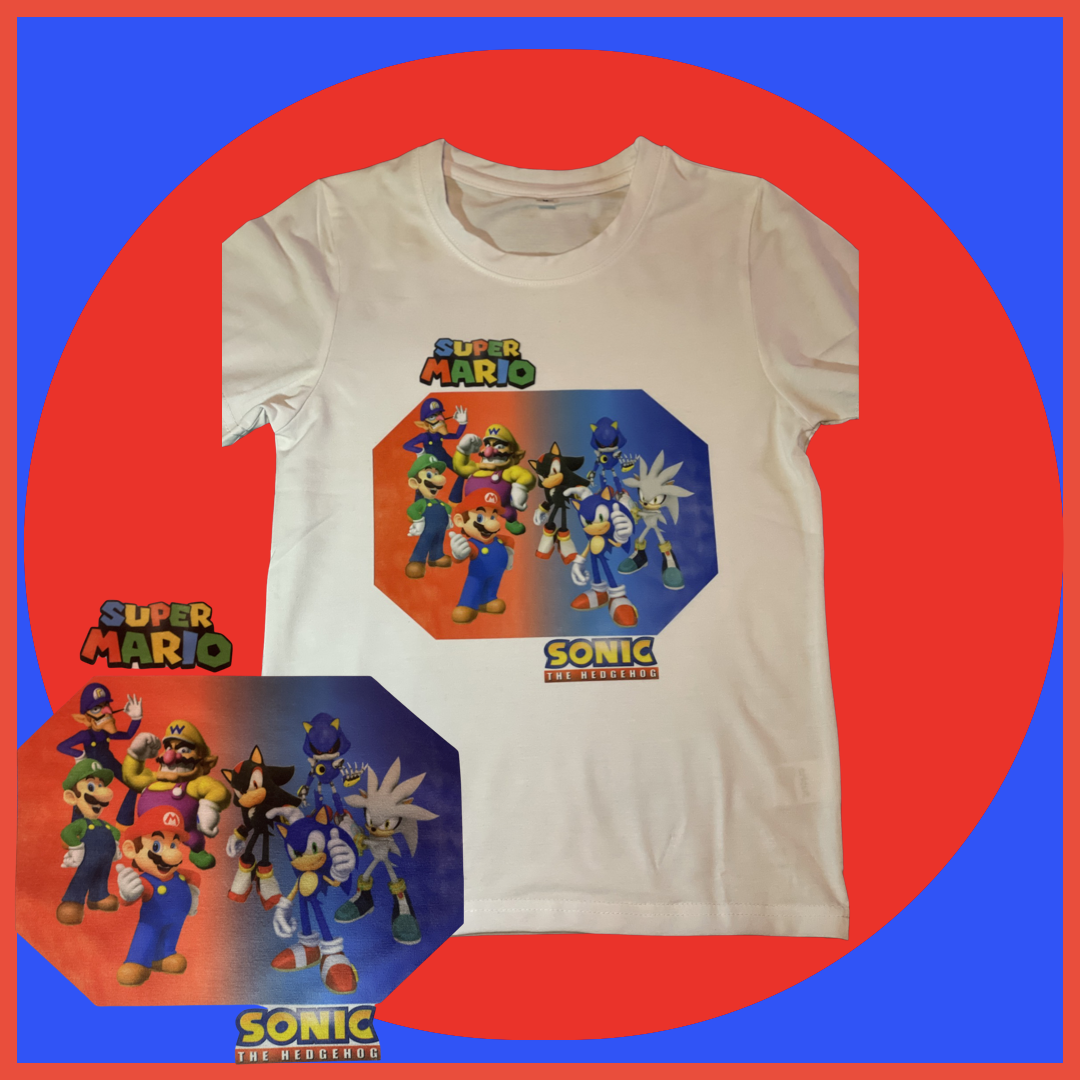 Super Mario & Sonic Kids' T-Shirt