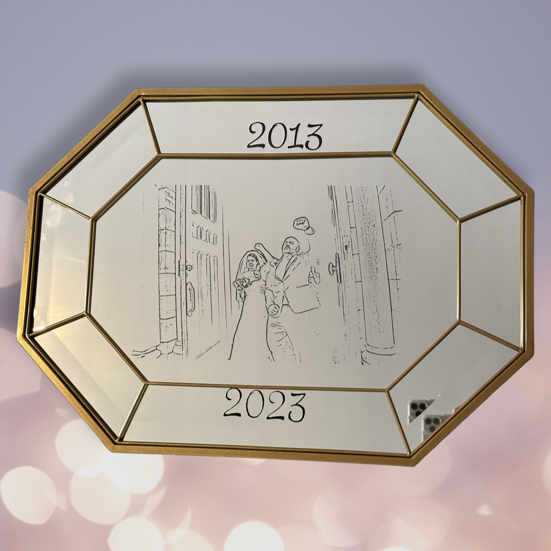 Decade of Memories Etched Mirror