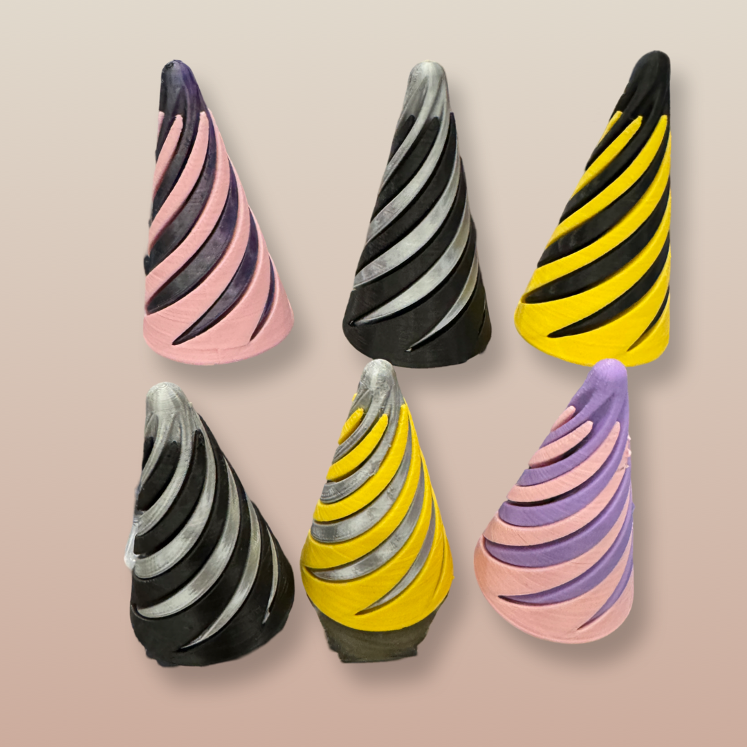 Colorful Swirl Fidget Cones