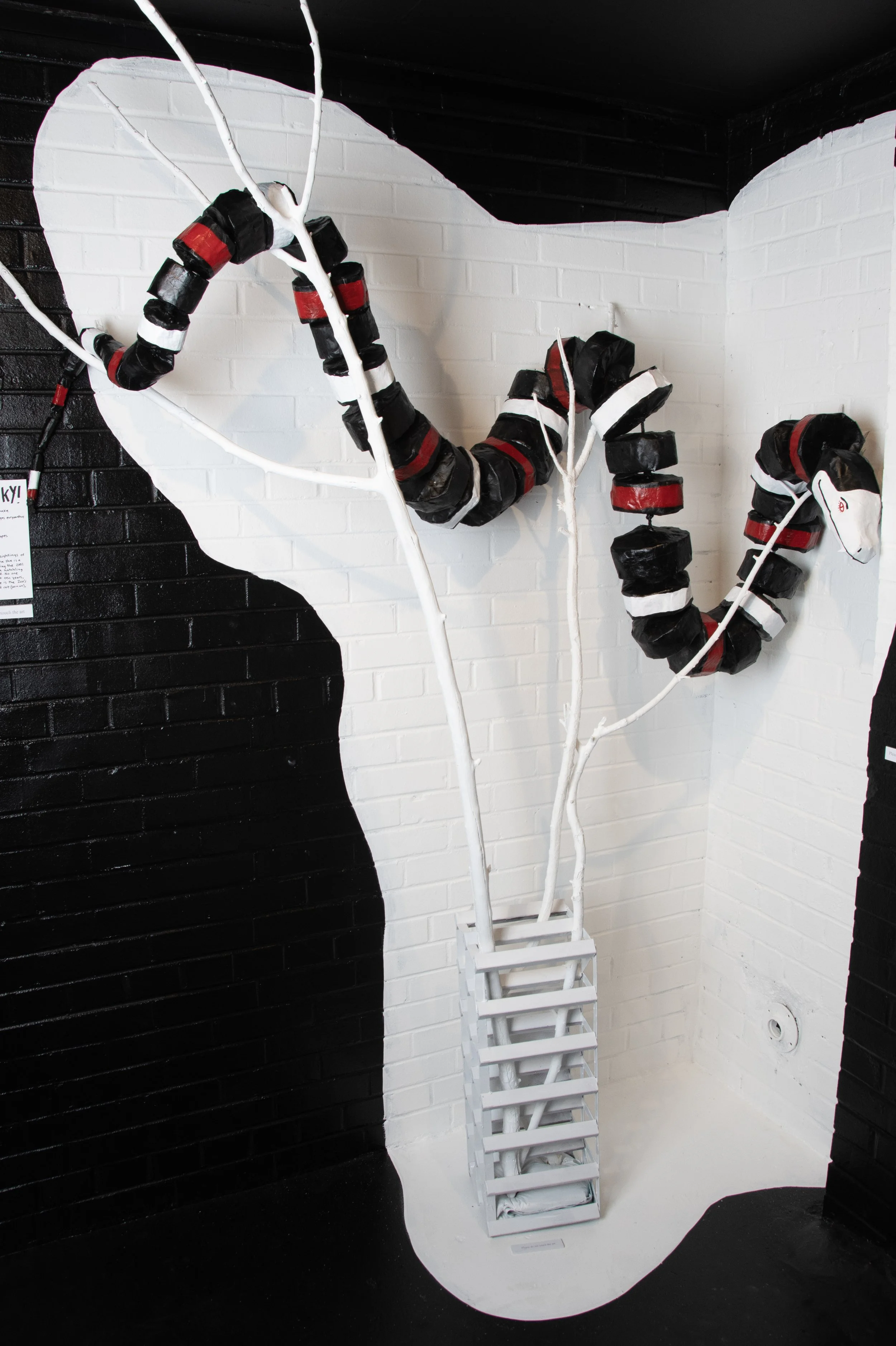 Lucky, paper maché and acrylic paint. 7"x5"x132"