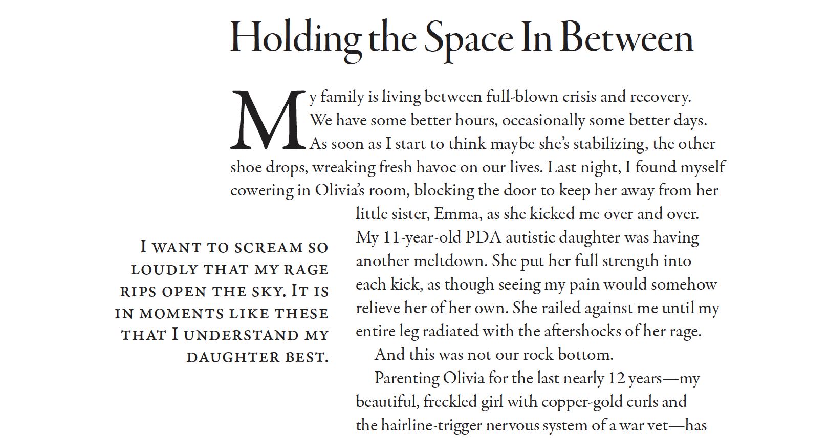 Excerpt from “Refuge”
