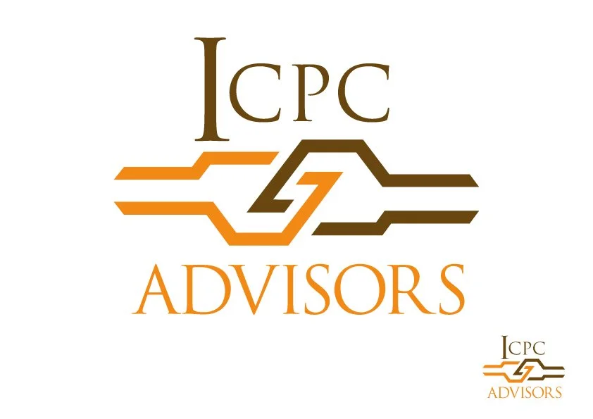 A logo for CPC Advisors featuring the company name and a stylized circuit-like design with the initials CPC.
