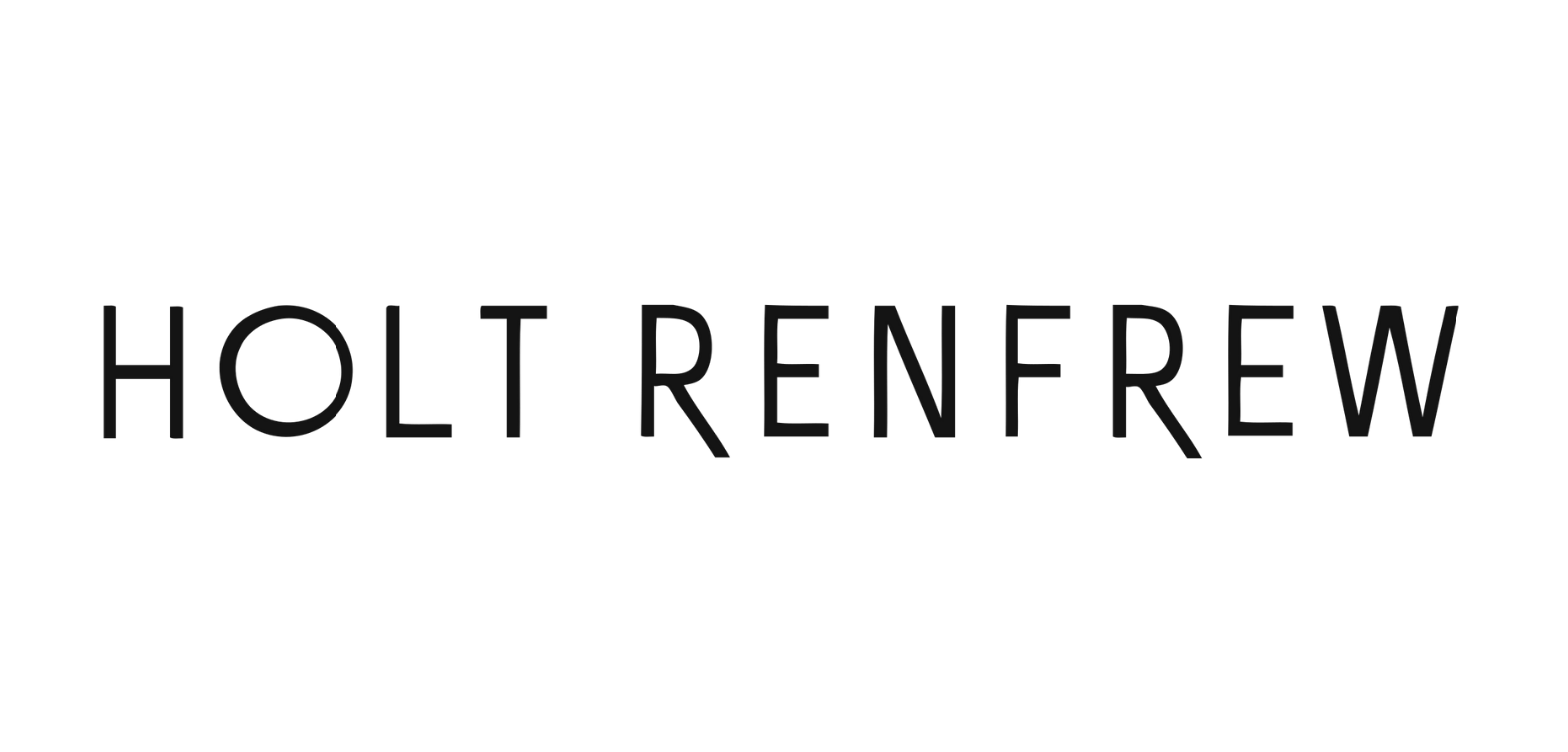 Black background with the words 'HOLT RENFREW' in large black text and smaller white text above and below.