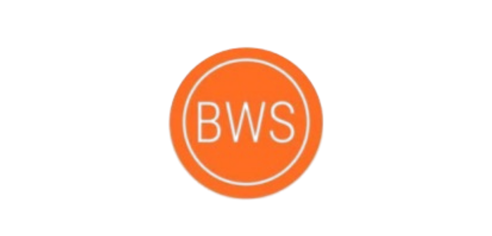 Orange pill with the letters 'BWS' inscribed on it.