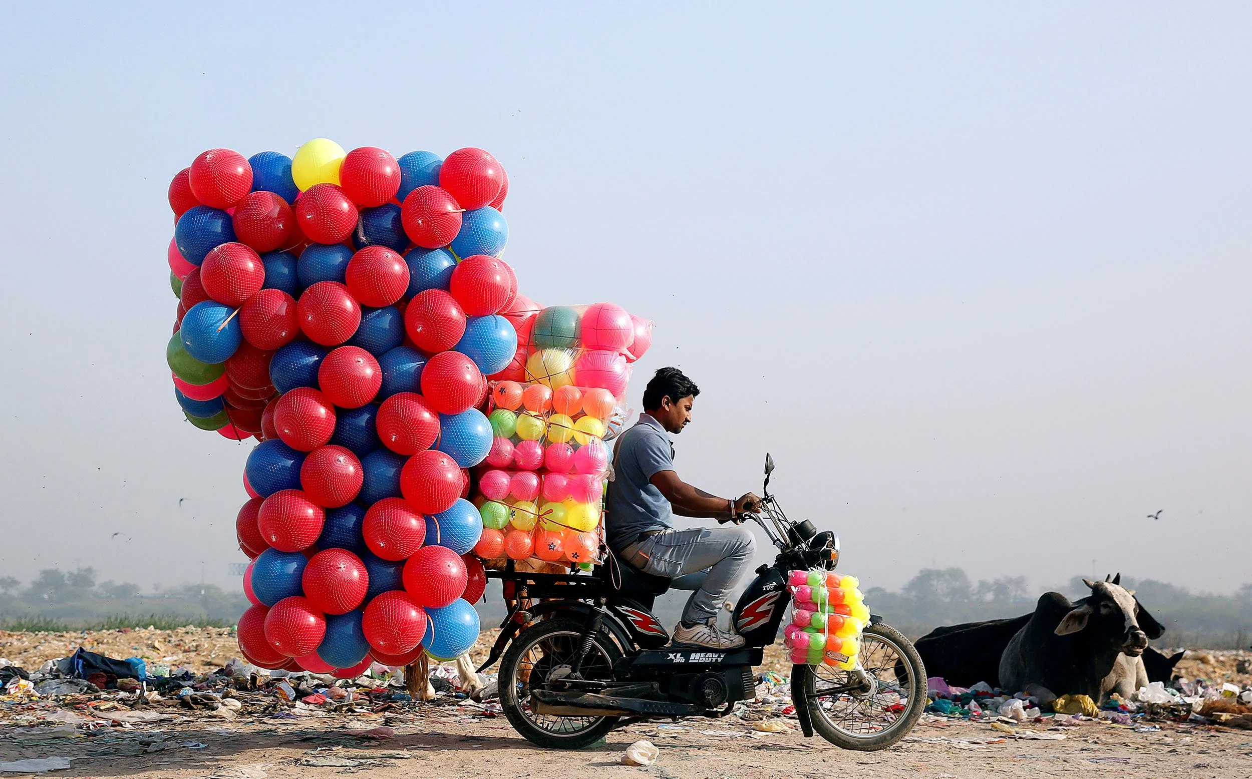 Balloon vendor, New Delhi.