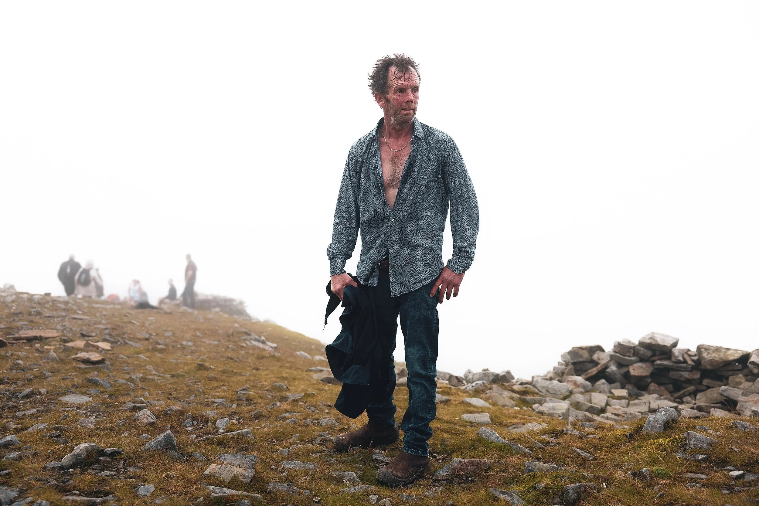 Croagh Patrick pilgrim, Ireland.