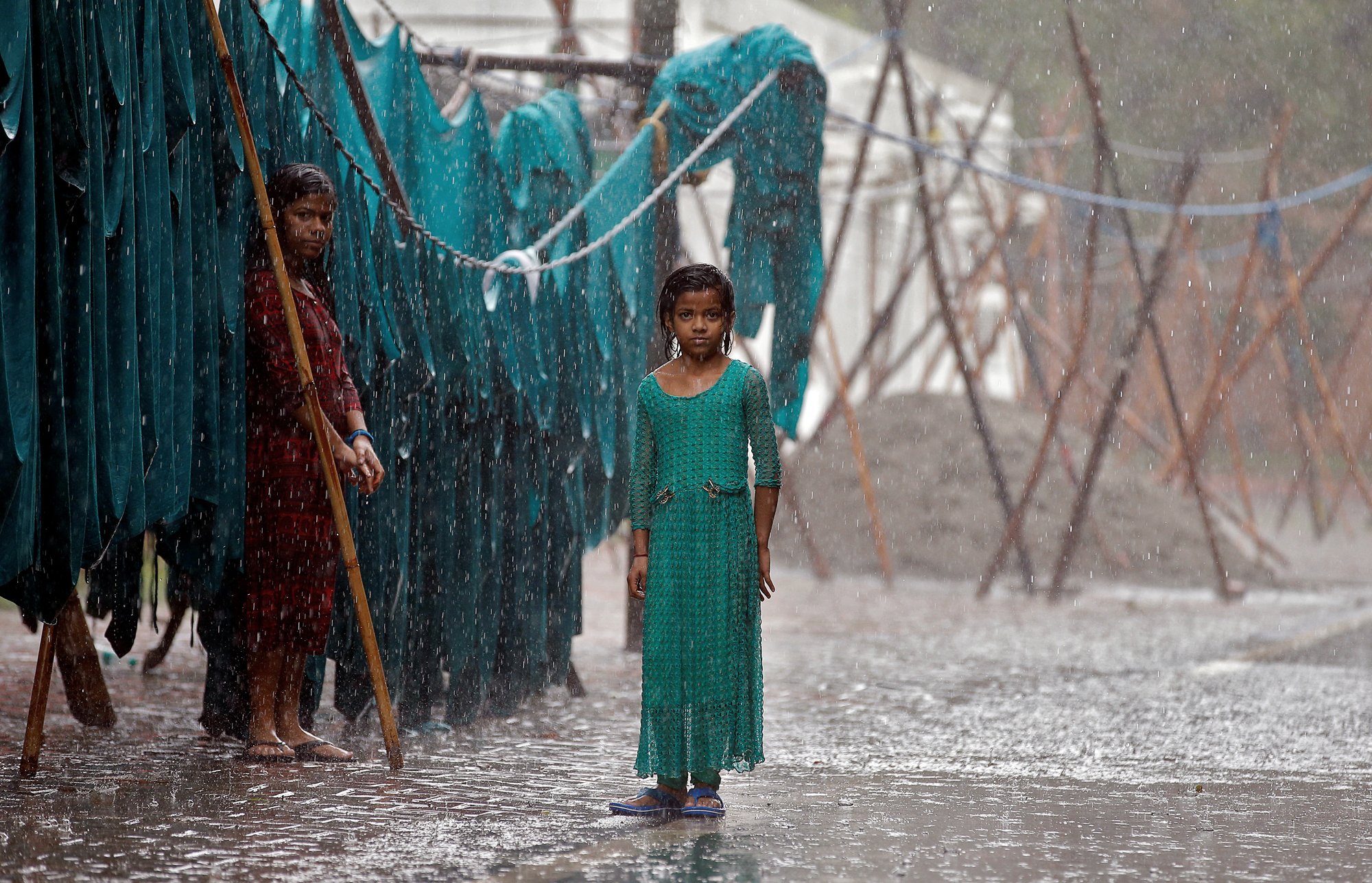 Monsoon girls, Delhi.