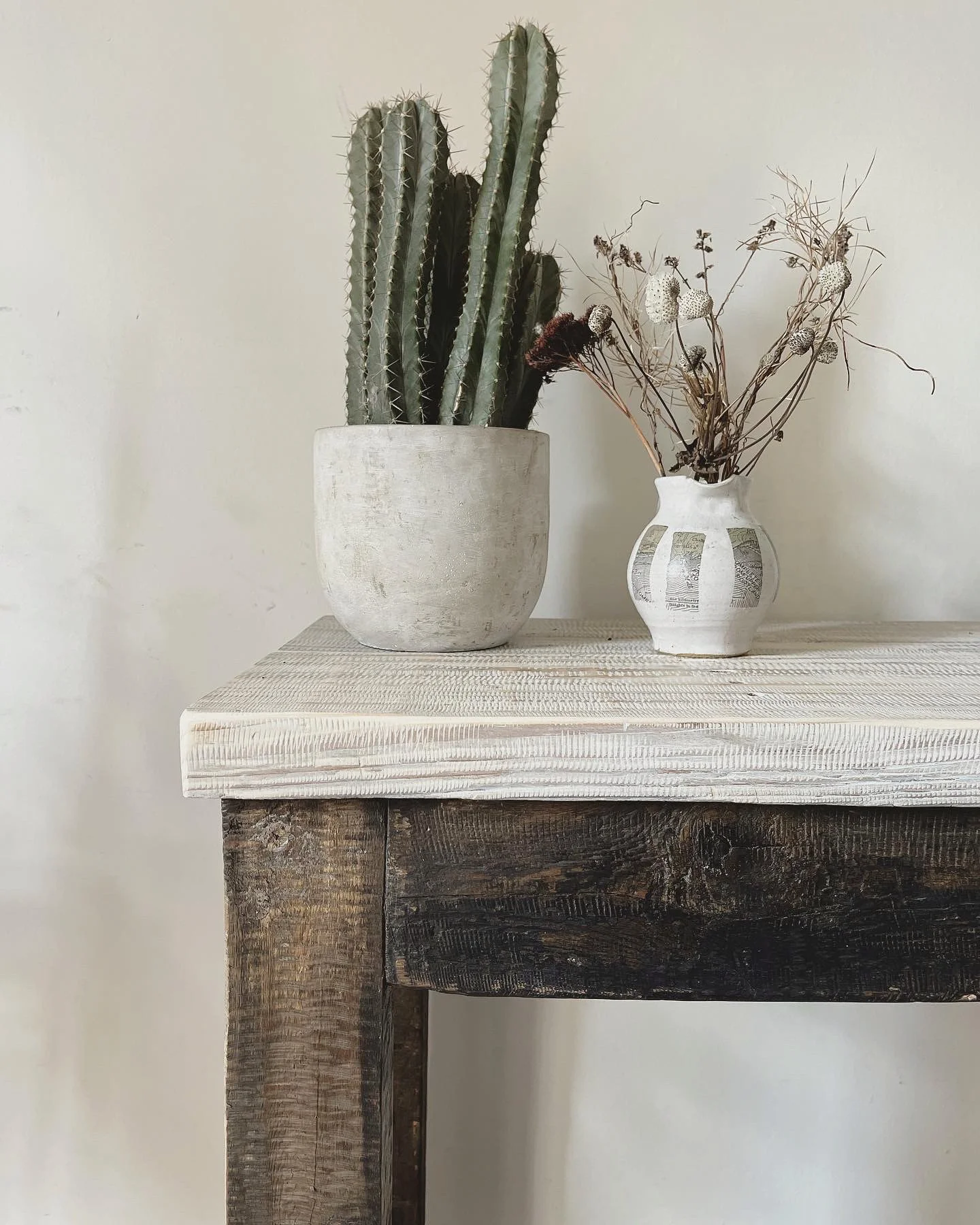 Reclaimed wooden side board