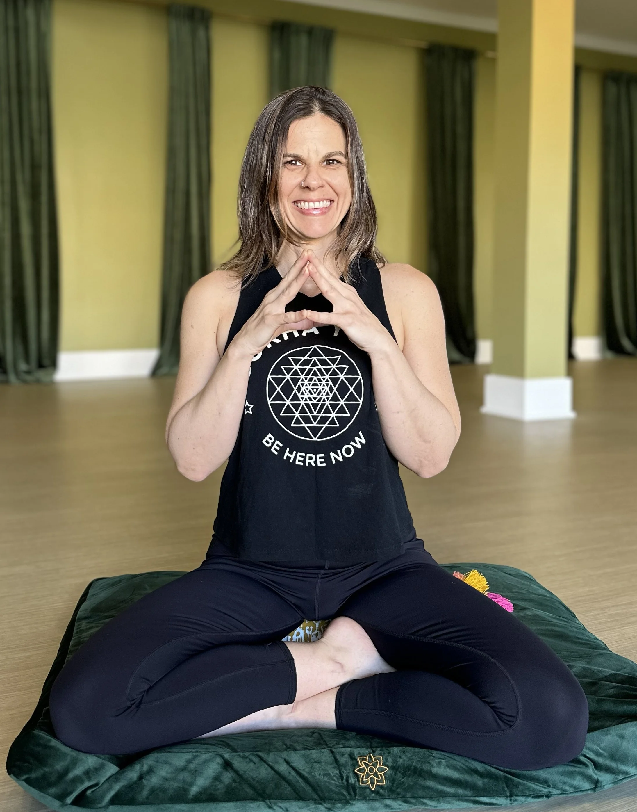 Alicia Cozza is a Sukha Yoga Austin 500 Hr Certified Yoga Teacher who teaches heated and non heated classes at Tarrytown and Oltorf.