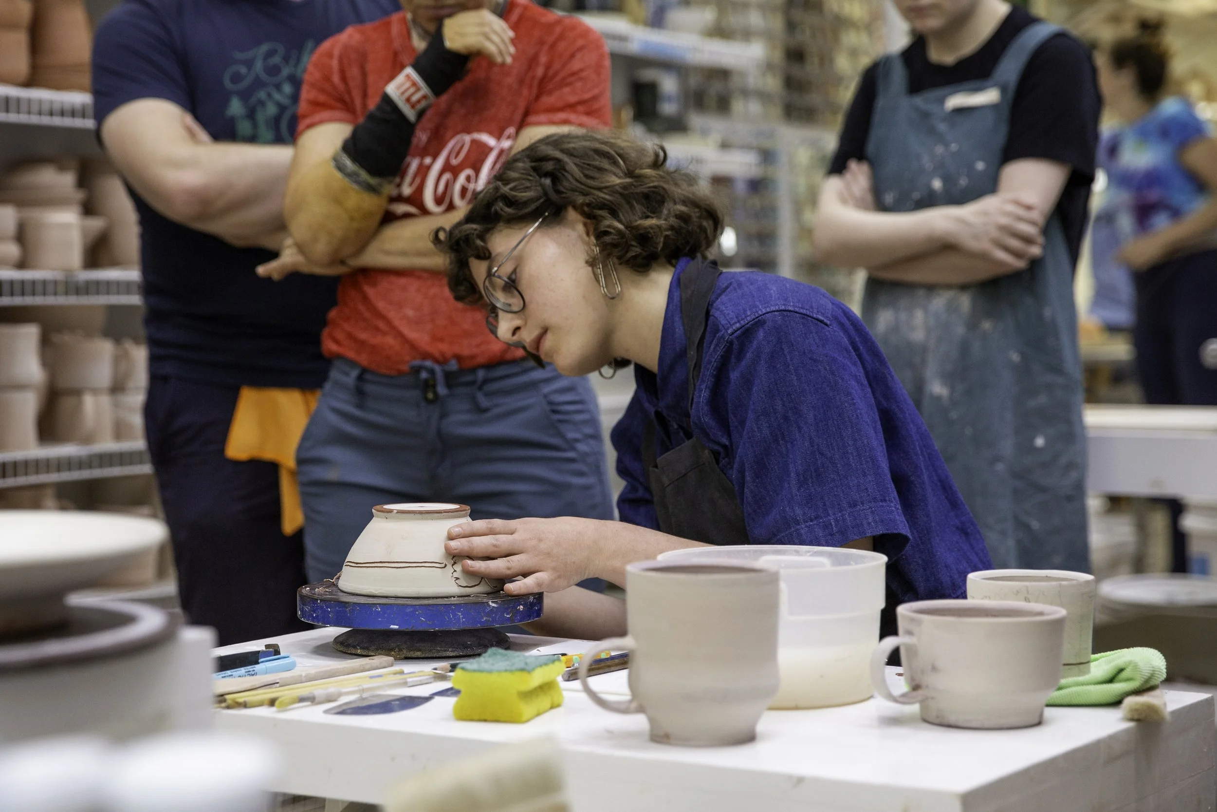 Underglaze and Sgraffito Workshop with Celia Feldberg June '24