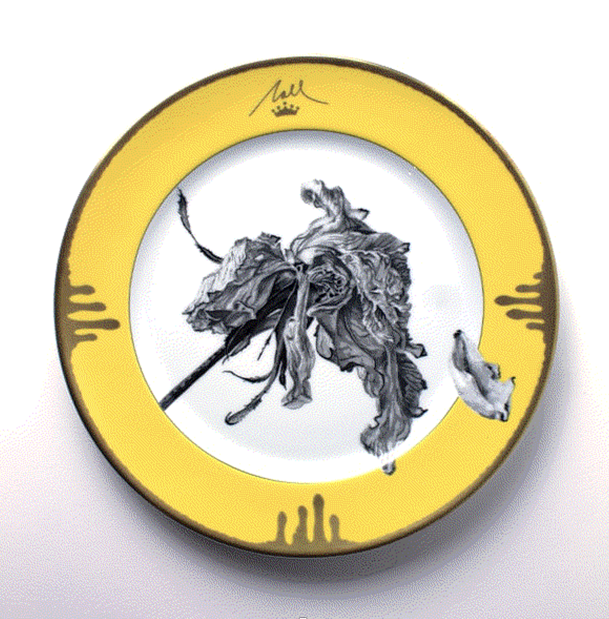 Tuscia's Roses: Wilted Rose Plate