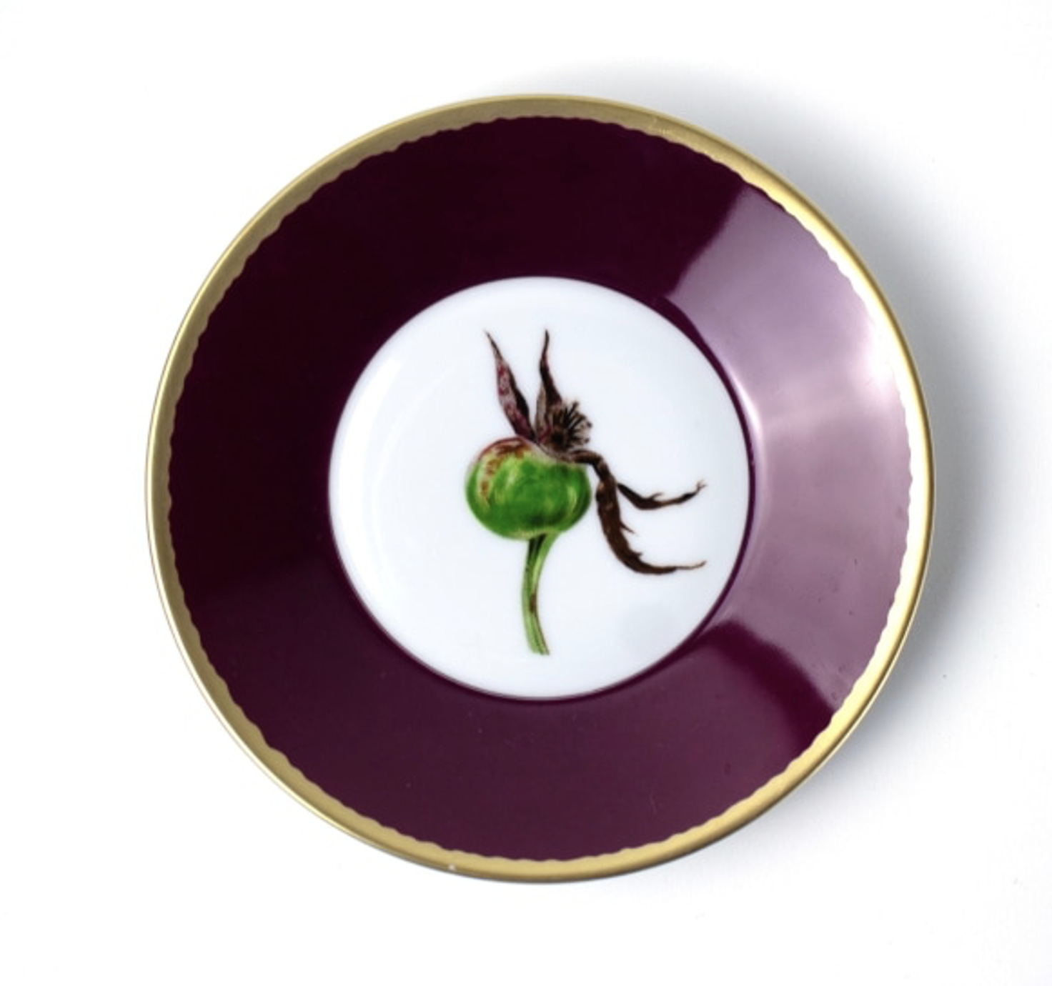 Tuscia's Roses: Tea Cup Saucer (Red)