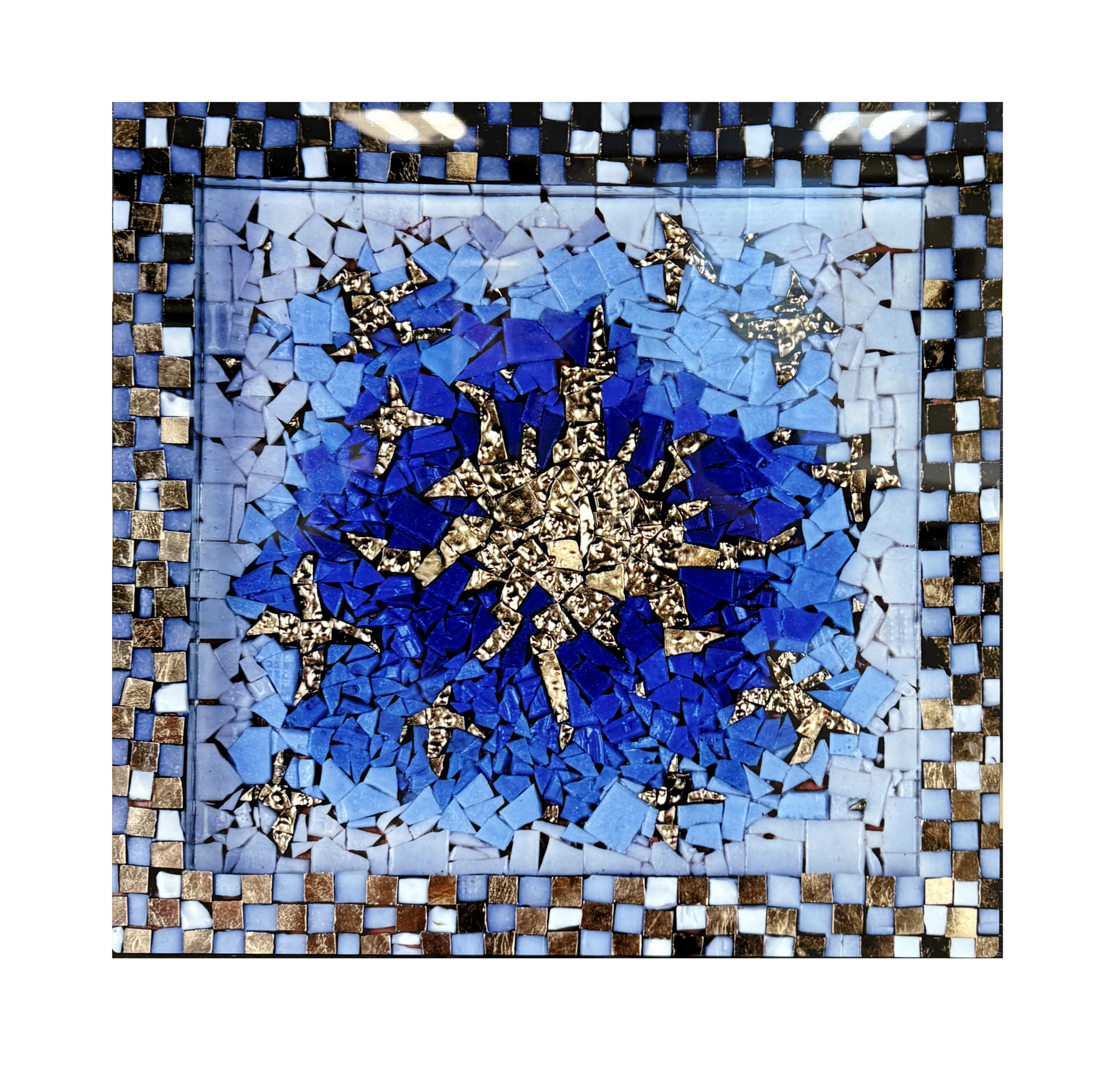 STAR MOSAIC PRINTED ON METAL