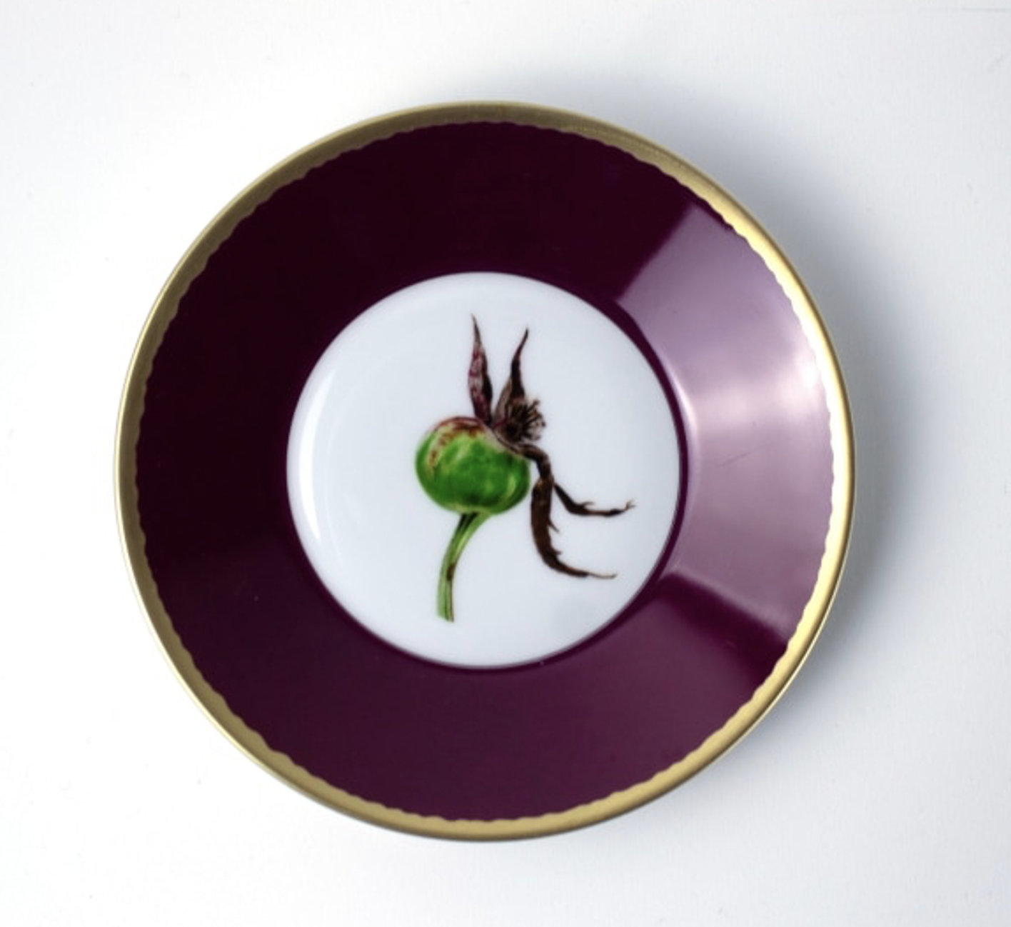 Tuscia's Roses: Tea Cup Saucer (Red) (Copy)