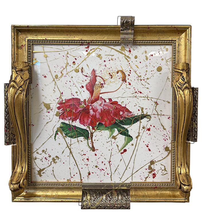 SMALL RED CAMELLIA REPRODUCTION