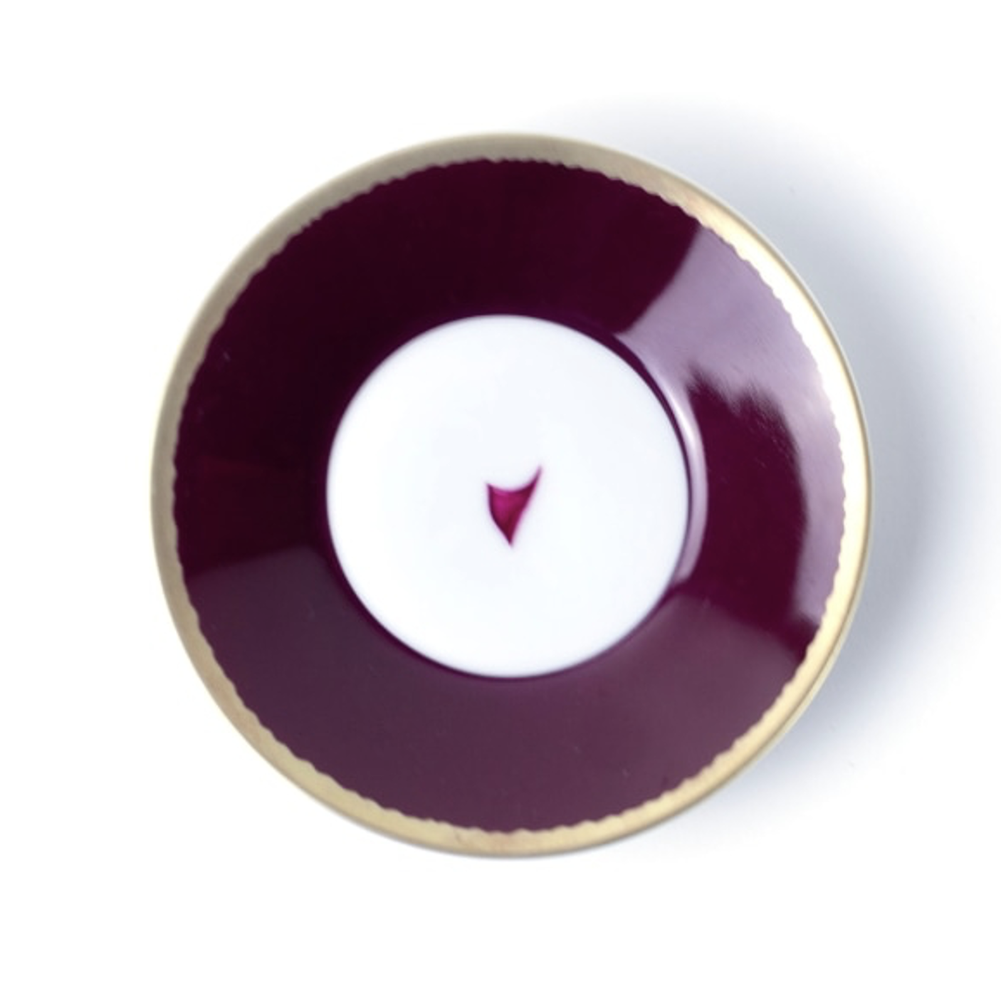 Tuscia's Roses: Red Thorn Demi Tasse (espresso)  Saucer