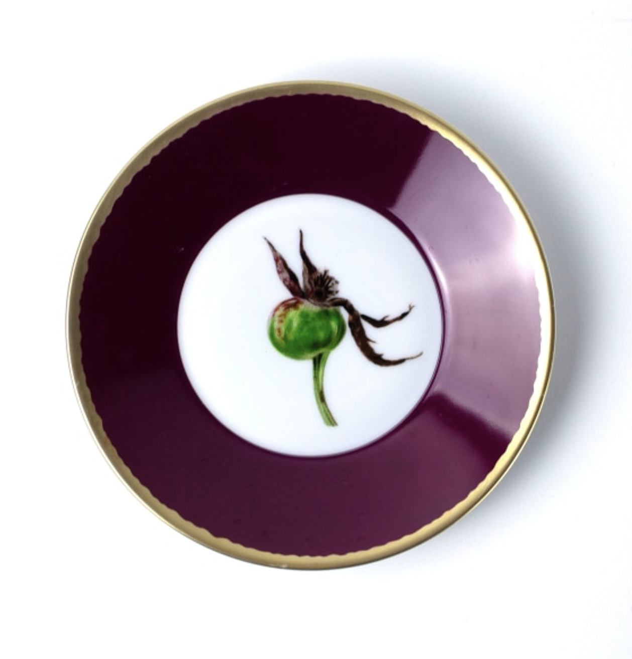 Tuscia's Roses: Tea Cup Saucer (Red)