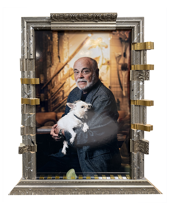 CUSTOM-MADE FRAMED PORTRAIT: NALL AND BISCUIT