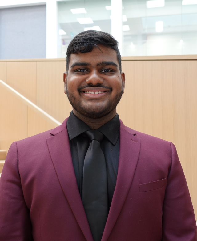 A headshot of Bavan Pushpalingam, Undergraduate Research Fellow.