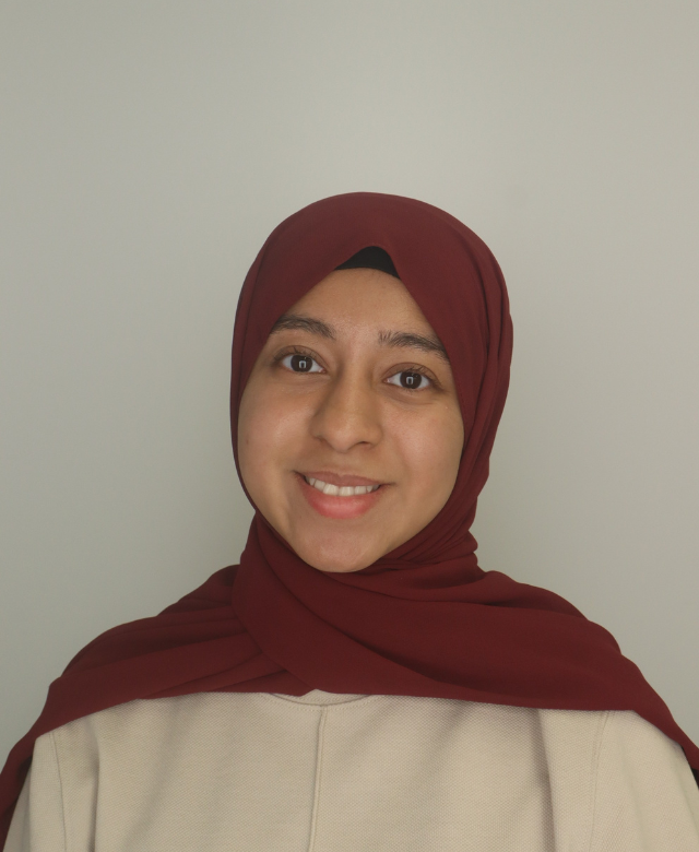 A headshot of Maheerah Anwar, Undergraduate Research Fellow.