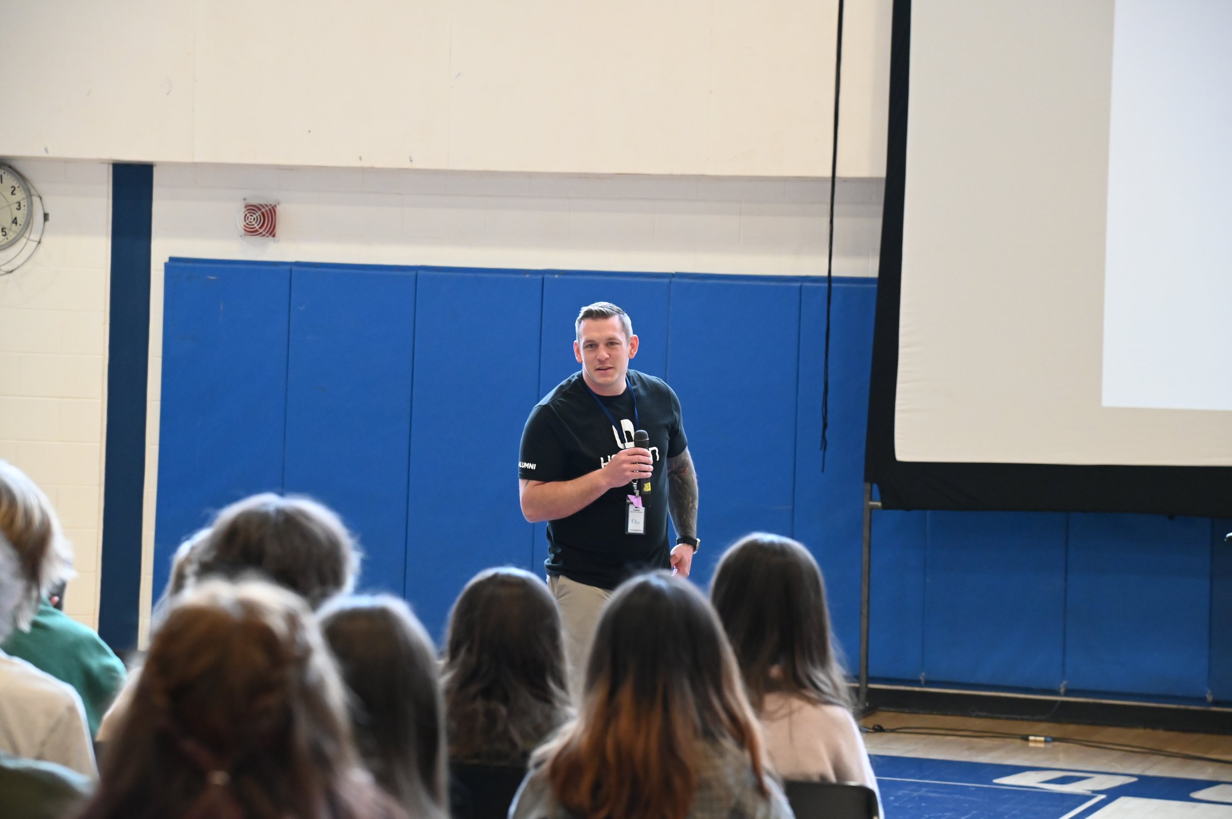 Cody speaking at Quabbin