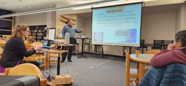 Drug Recognition Expert, Chief Peter Buck educating our community