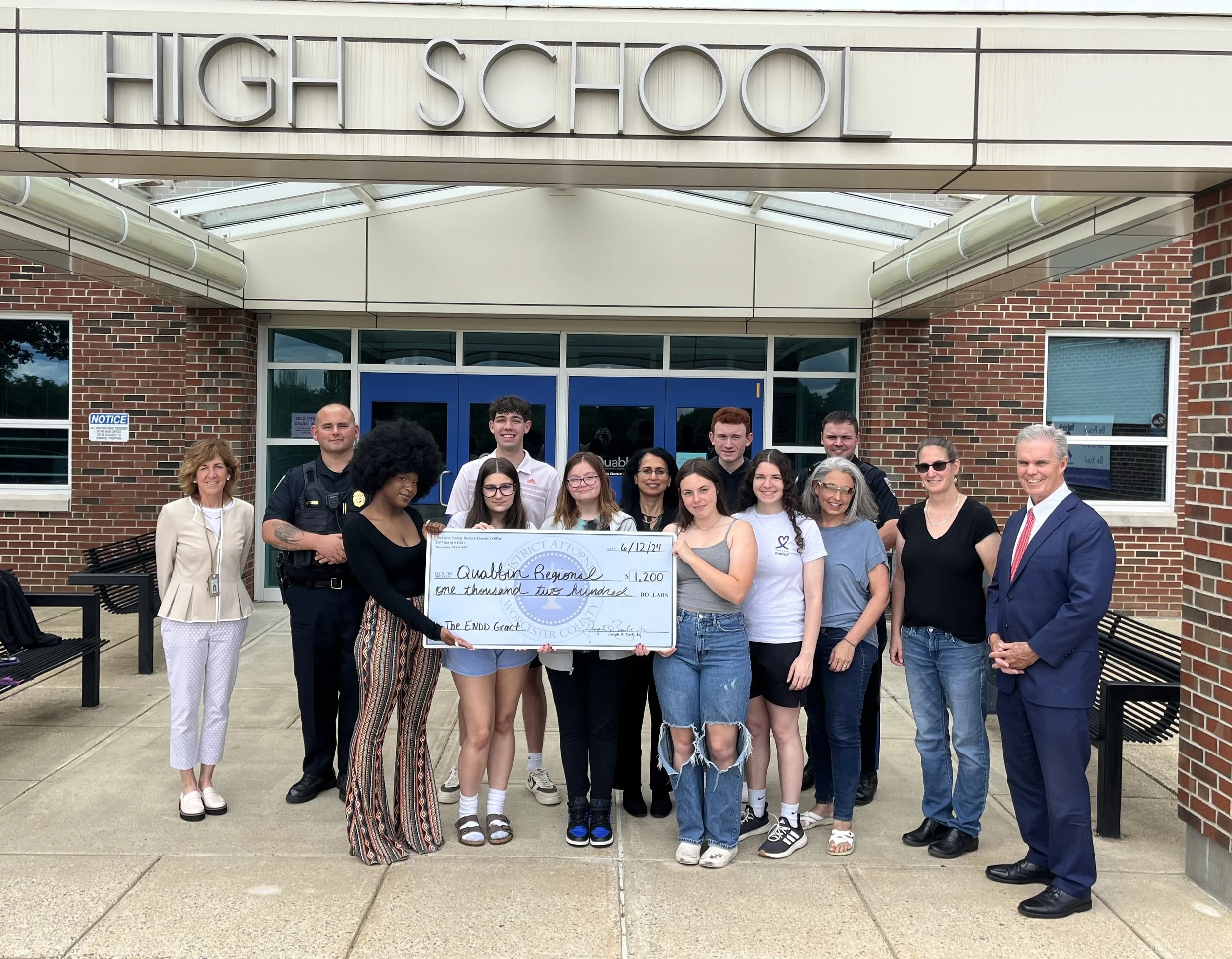 District Attorney Joe Early Jr Supports Quabbin