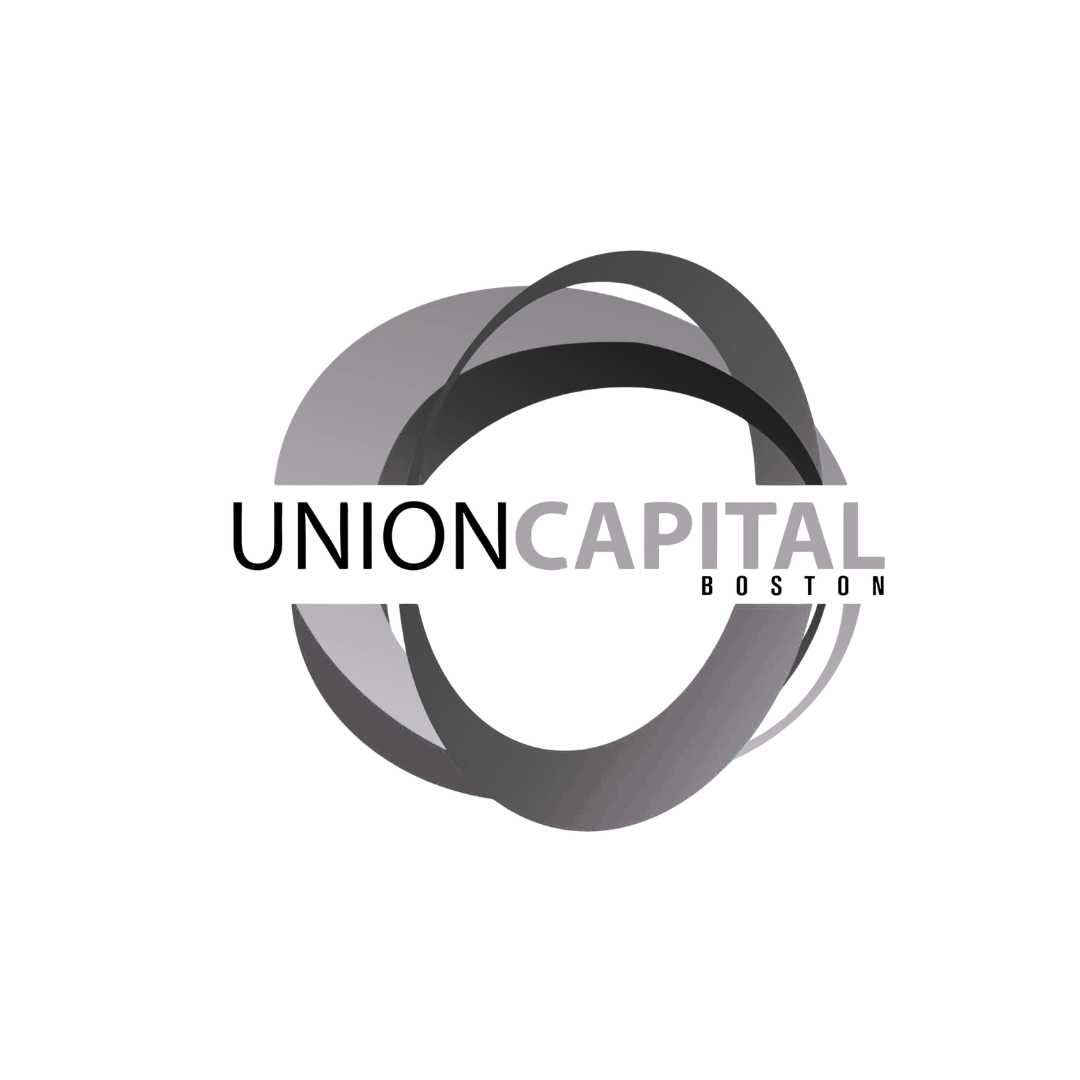 Logo for Union Capital Boston featuring interlocking gray and black rings with the text 'UNIONCAPITAL BOSTON' in bold, with 'UNION' in black and 'CAPITAL' in gray.