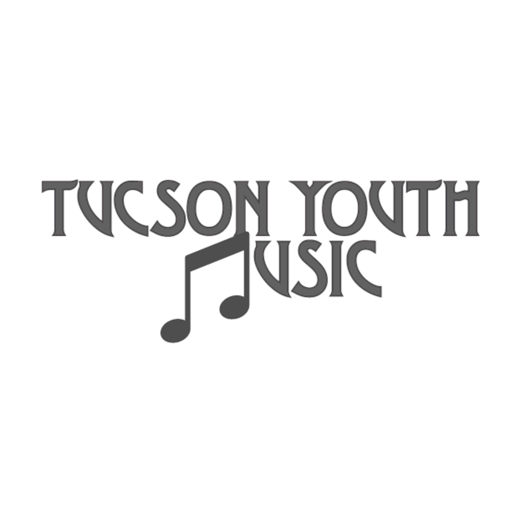 Tucson Youth Music logo with stylized musical notes.