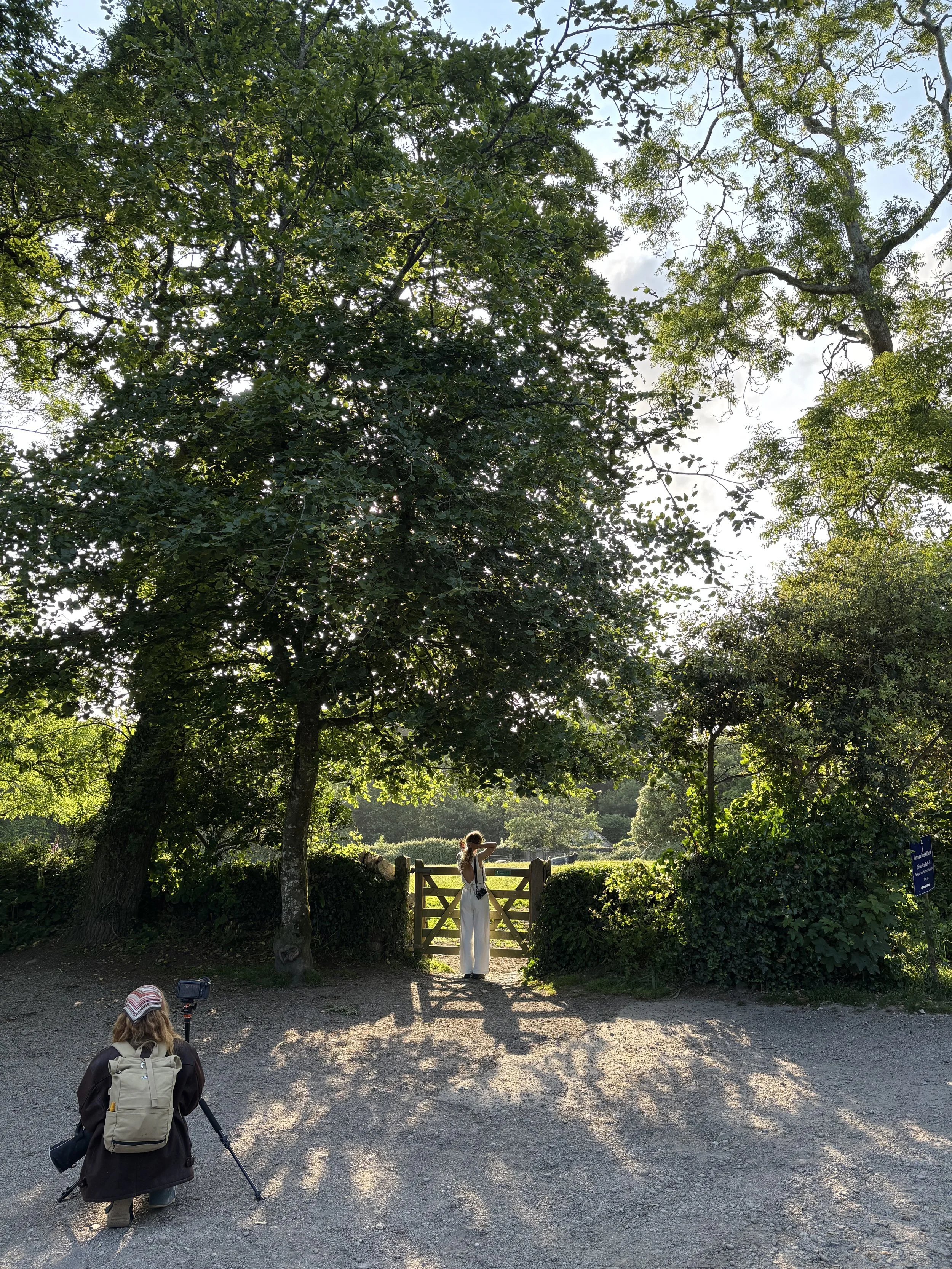 Woman on a grassy field