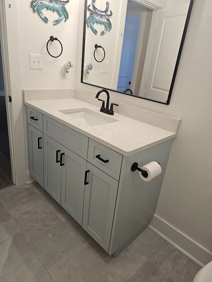 A showcase of our custom bath cabinetry