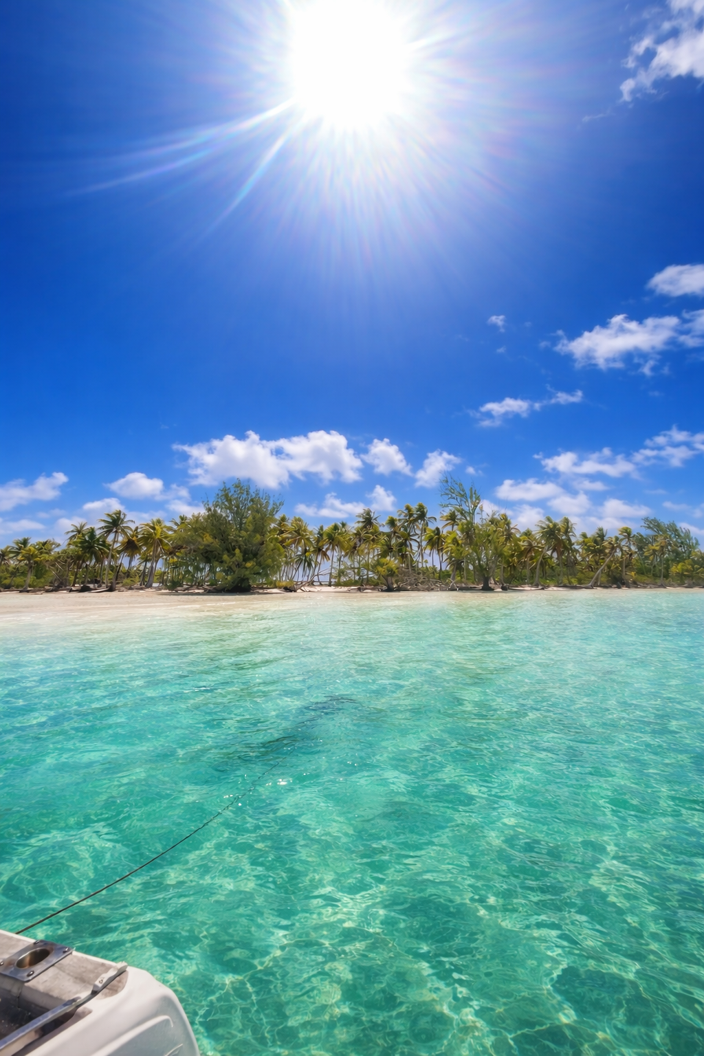 Lagon turquoise de Fakarava en Polynésie française, destination tropicale de rêve Teahatea excursions 