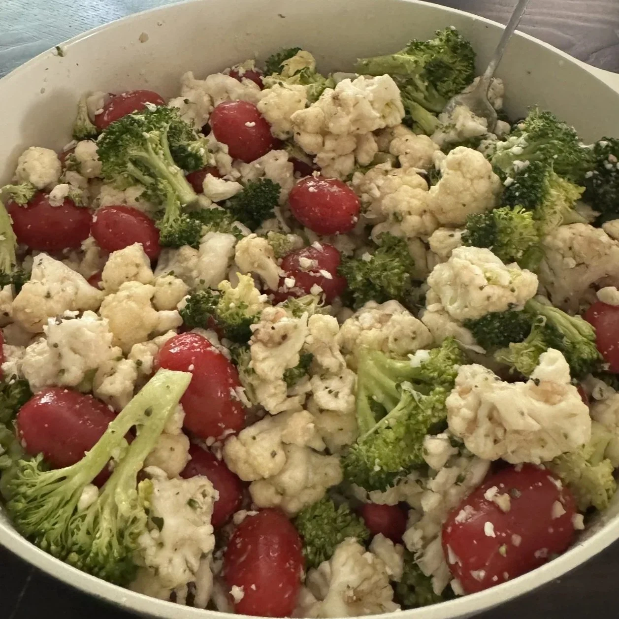 Broccoli Cauliflower Salad